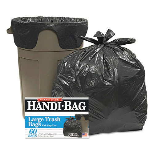 Super Value Pack, 30 Gal, 0.65 Mil, 30" X 33", Black, 60/box - Image 1
