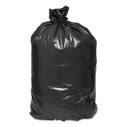 Linear Low Density Recycled Can Liners, 33 Gal, 1.25 Mil, 33" X 39", Black, 10 Bags/roll, 10 Rolls/carton - Image 2