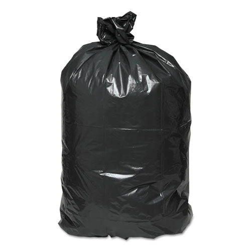 Linear Low Density Recycled Can Liners, 45 Gal, 2 Mil, 40" X 46", Black, 10 Bags/roll, 10 Rolls/carton - Image 2
