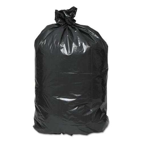 Linear Low Density Recycled Can Liners, 60 Gal, 2 Mil, 38" X 58", Black, 10 Bags/roll, 10 Rolls/carton - Image 2