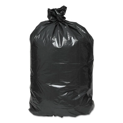 Linear Low Density Recycled Can Liners, 60 Gal, 1.25 Mil, 38" X 58", Black, 10 Bags/roll, 10 Rolls/carton - Image 3
