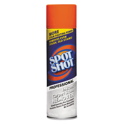 Spot Shot Professional Instant Carpet Stain Remover, 18 Oz Aerosol Spray, 12/carton - Image 1