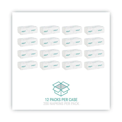 C-fold Paper Towels, 1-ply, 10.2 X 13.25, White, 200/pack, 12 Packs/carton - Image 2