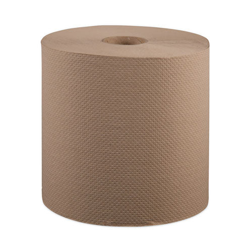 Hardwound Roll Towels, 1-ply, 8" X 800 Ft, Natural, 6 Rolls/carton - Image 1