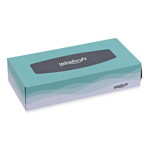 Facial Tissue, 2 Ply, White, Flat Pop-up Box, 100 Sheets/box, 30 Boxes/carton - Image 1