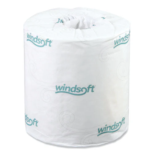 Bath Tissue, Septic Safe, Individually Wrapped Rolls, 2-ply, White, 500 Sheets/roll, 48 Rolls/carton - Image 1