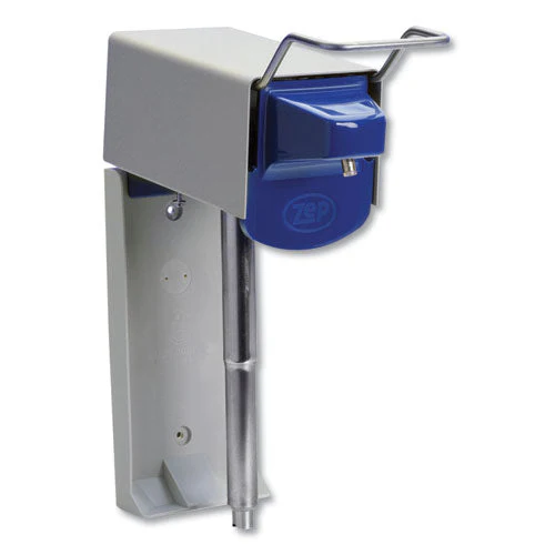 Heavy Duty Hand Care Wall Mount System, 1 Gal, 5 X 4 X 14, Silver/blue - Image 1