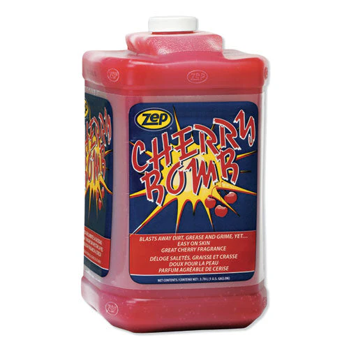 Cherry Bomb Hand Cleaner, Cherry Scent, 1 Gal Bottle - Image 1