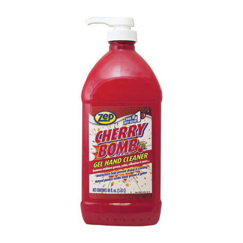 Cherry Bomb Gel Hand Cleaner, Cherry Scent, 48 Oz Pump Bottle, 4/carton - Image 1