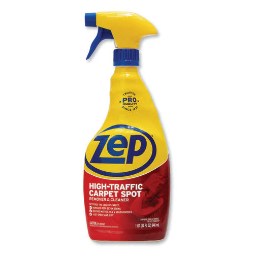 High Traffic Carpet Cleaner, Fresh Scent, 32 Oz Spray Bottle, 12/carton - Image 1