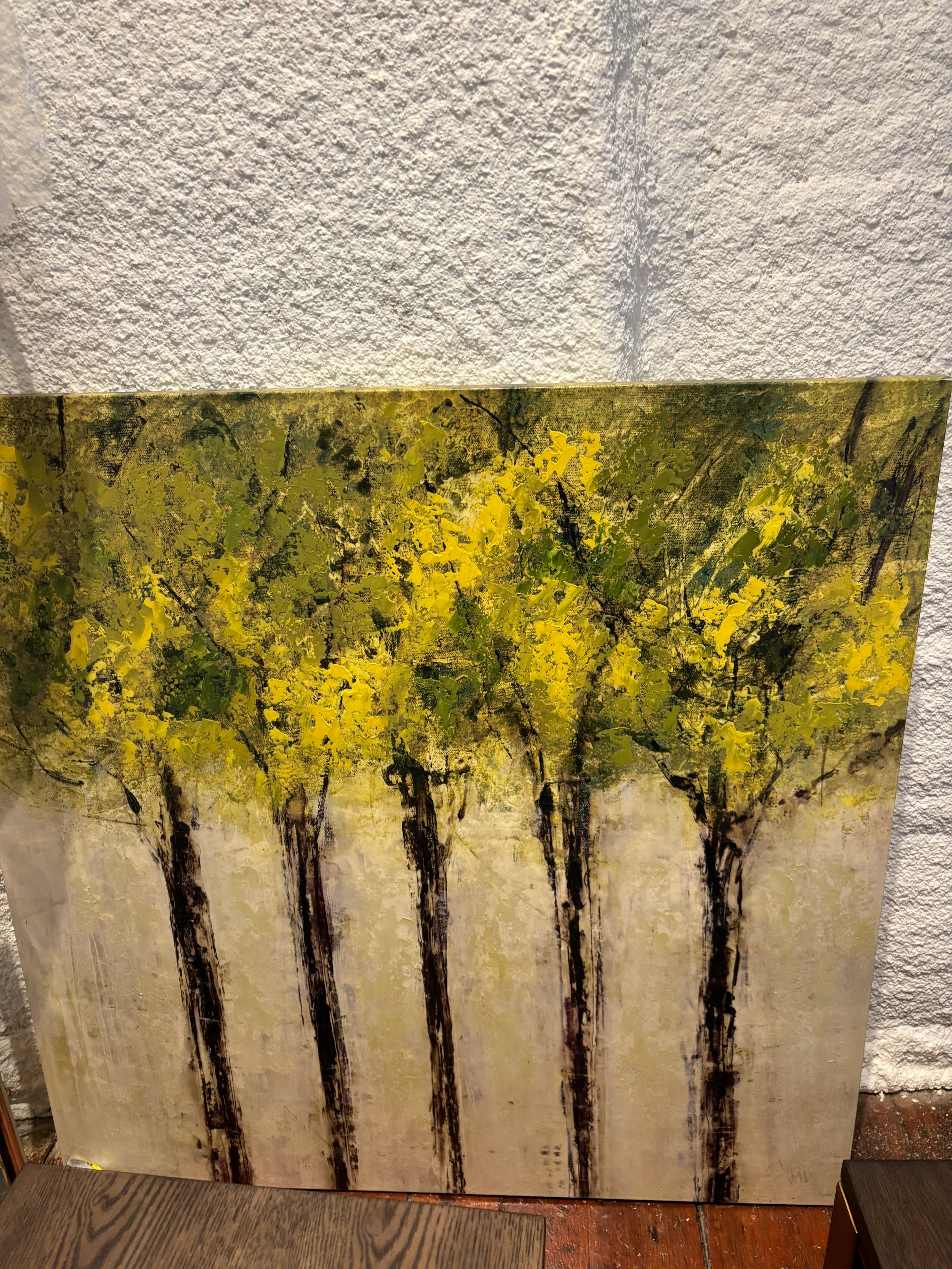 Curated 890MAA119-WAL Spring Green Print