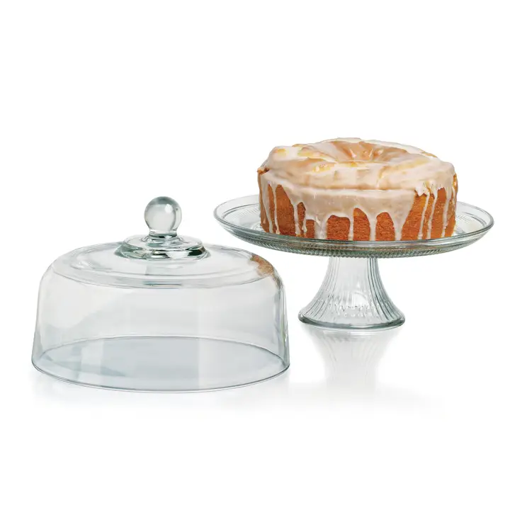 Cake Stand With Glass Dome - Image 1