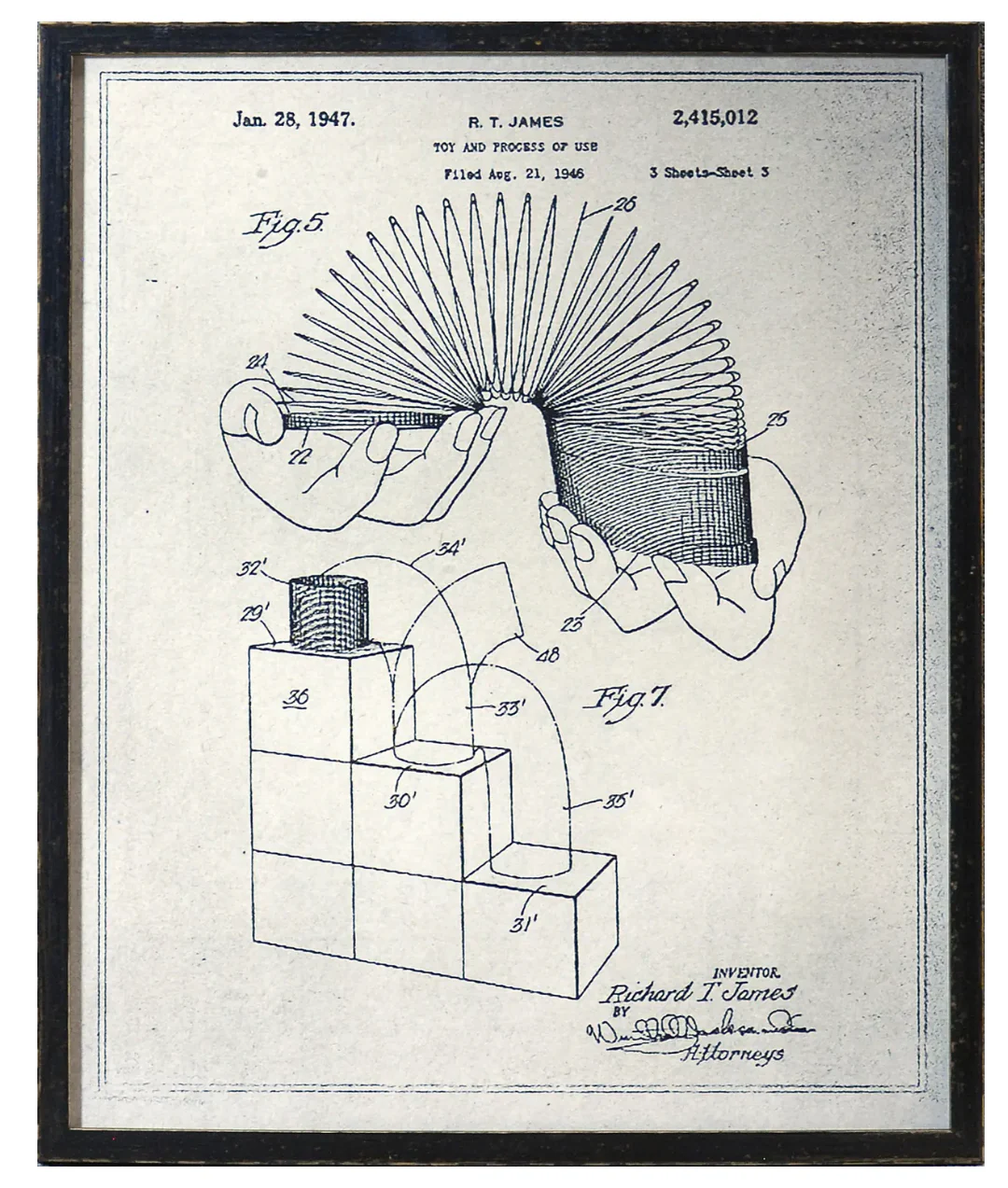 Slinky Patent - Parchment - Image 1