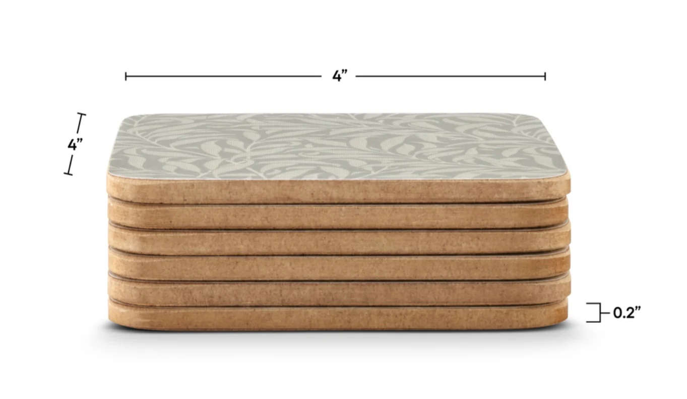 Pure Willowbough Coasters, Set of 6 - Image 3