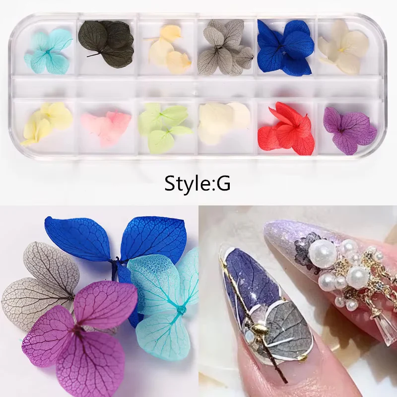 MIX DRIED FLOWERS FOR NAIL ART DESIGN #G - Image 1