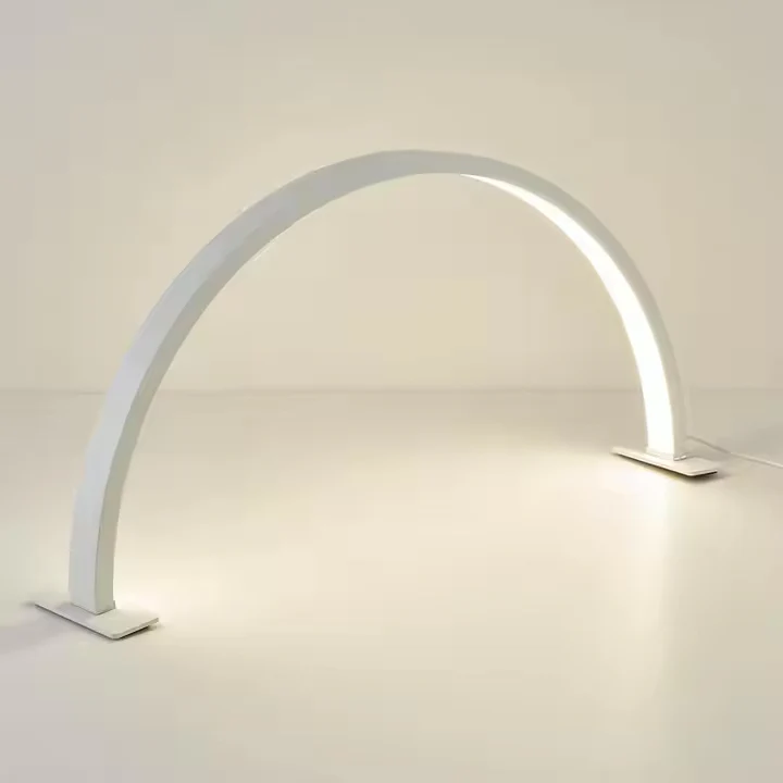 LED Light Desktop Half Moon Nail Desk Lamp Table