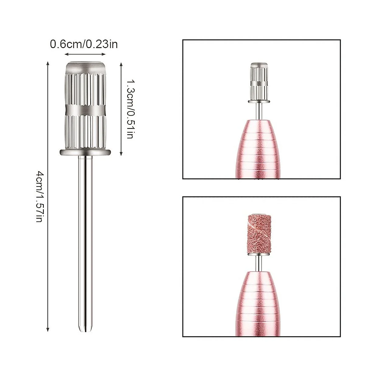 Sanding Bands for Nail Drill Shaft 3/32 inch,Drill Bits for Nails, Mandrel Bit for Nails - Image 2