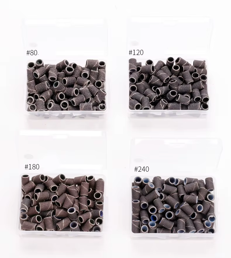 Nail Sanding Ring Bands 80/120/180 Grit Electric Manicure Drill Grinding Heads UV Gel Polish Removal Pedicure Abrasive Tools - Image 3
