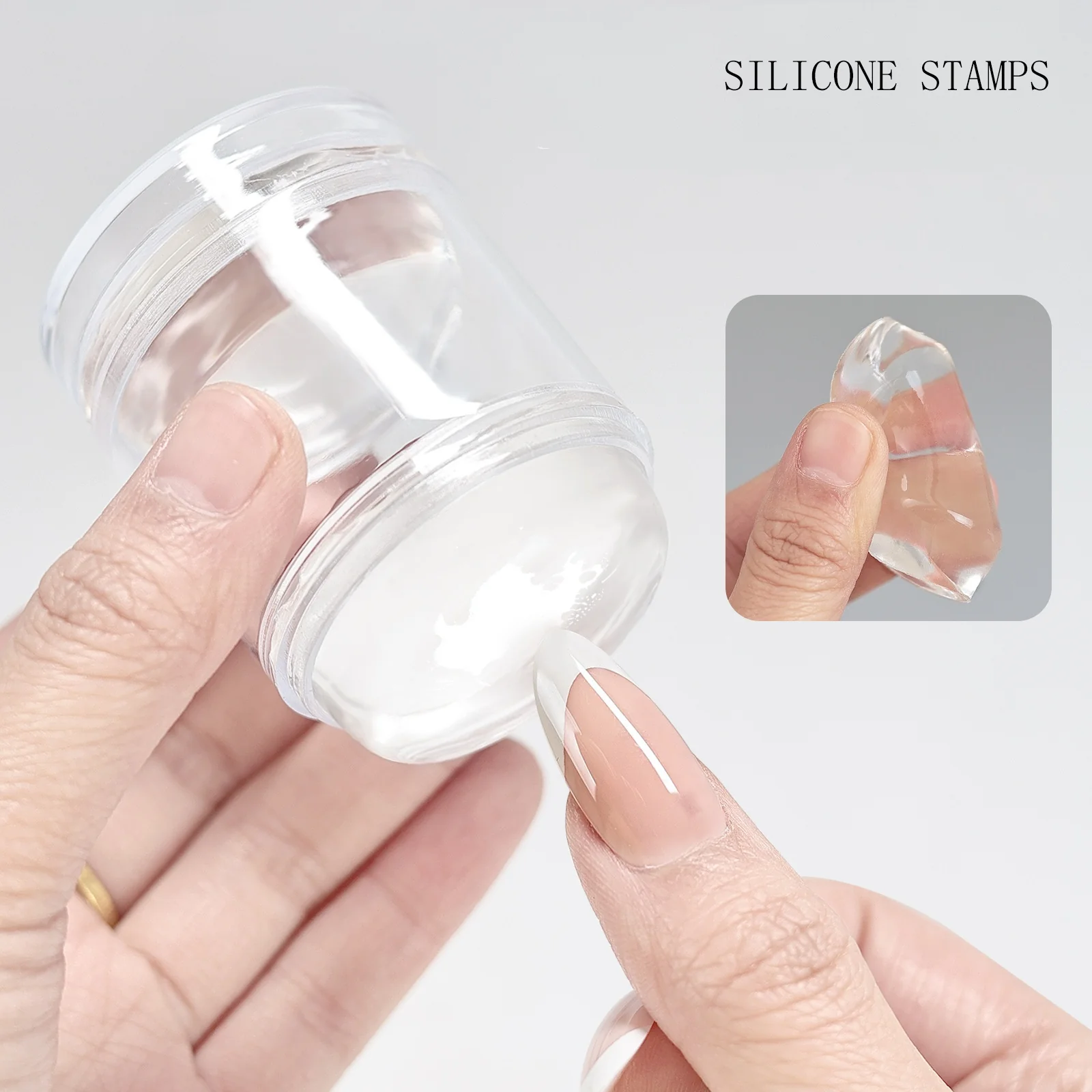 Stamp & Scrape (Manicure Tool Silicone Nail Stamper) - Image 2