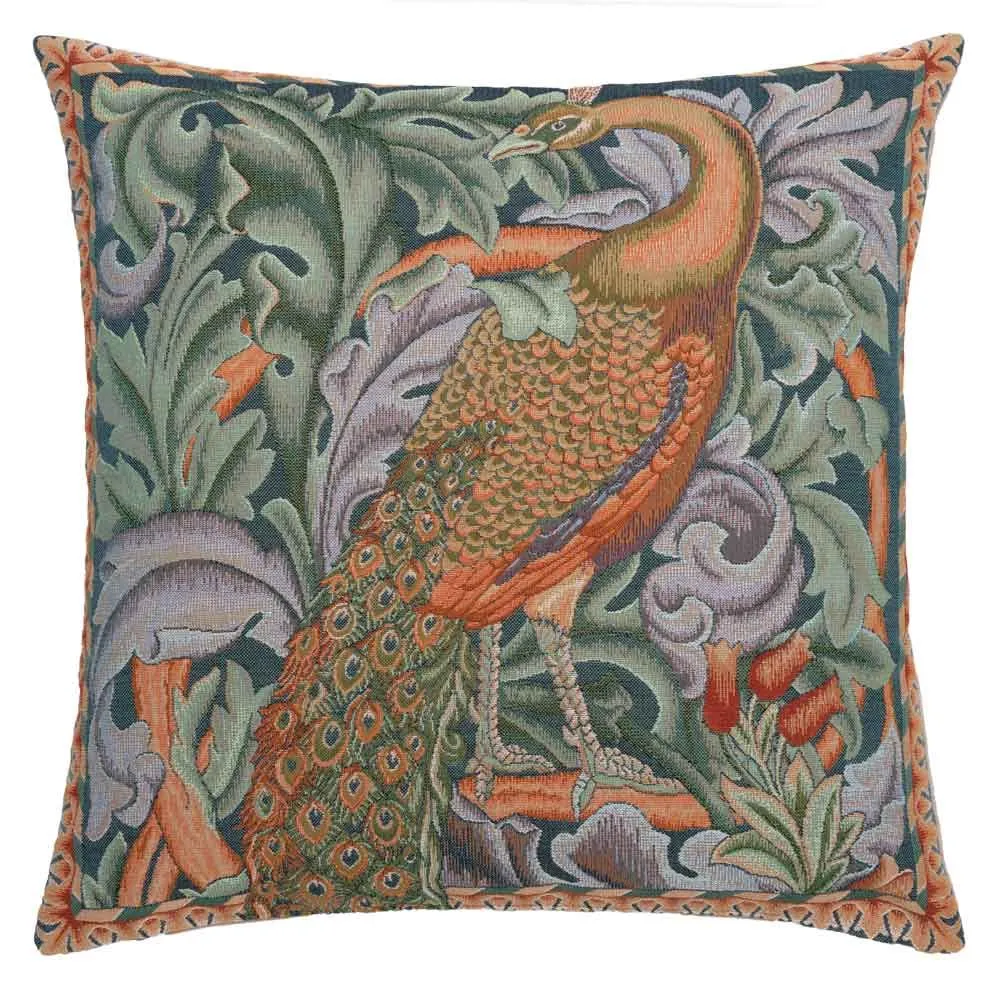 Morris Peacock Left Pillow-933