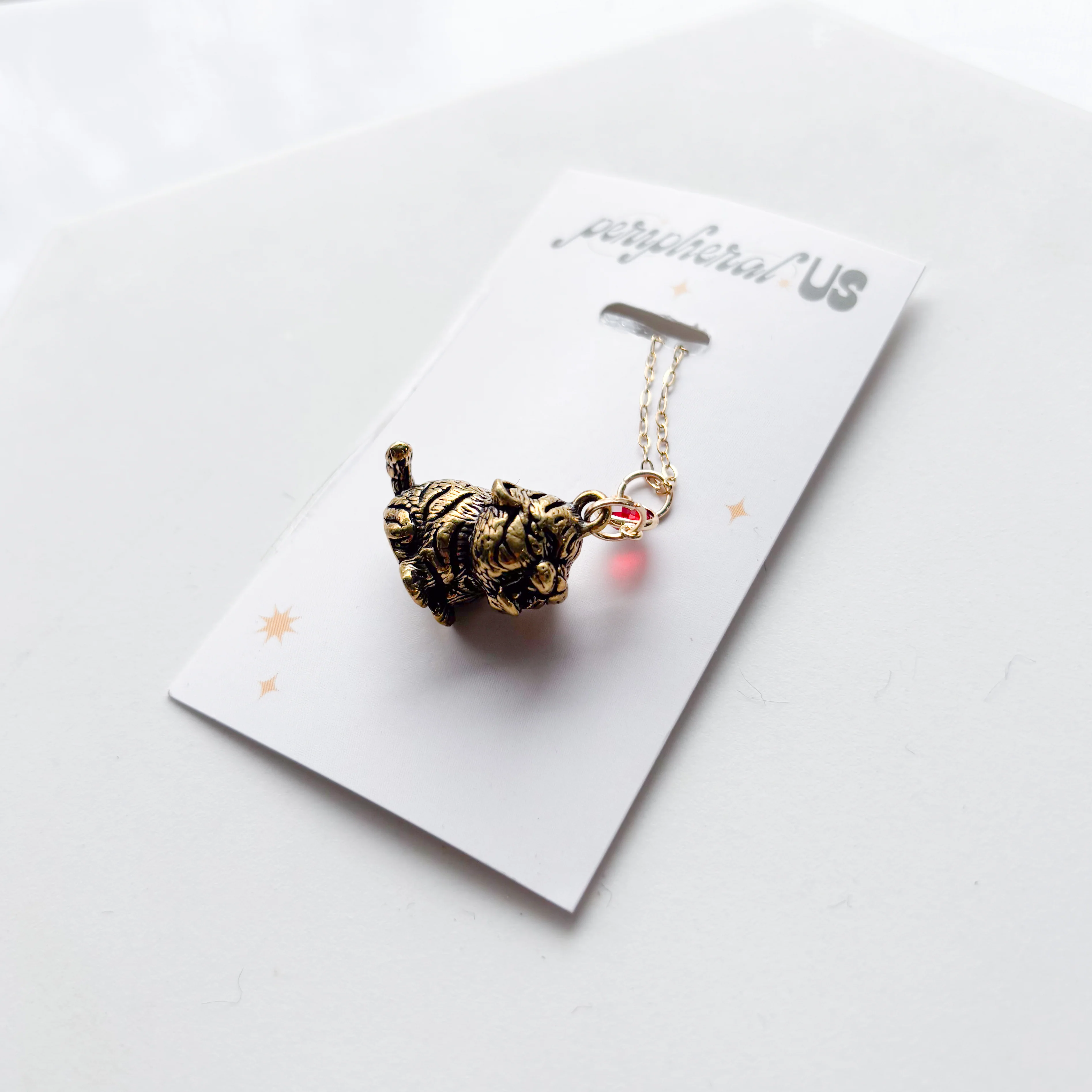 TIGER CHARM NECKLACE - Image 2
