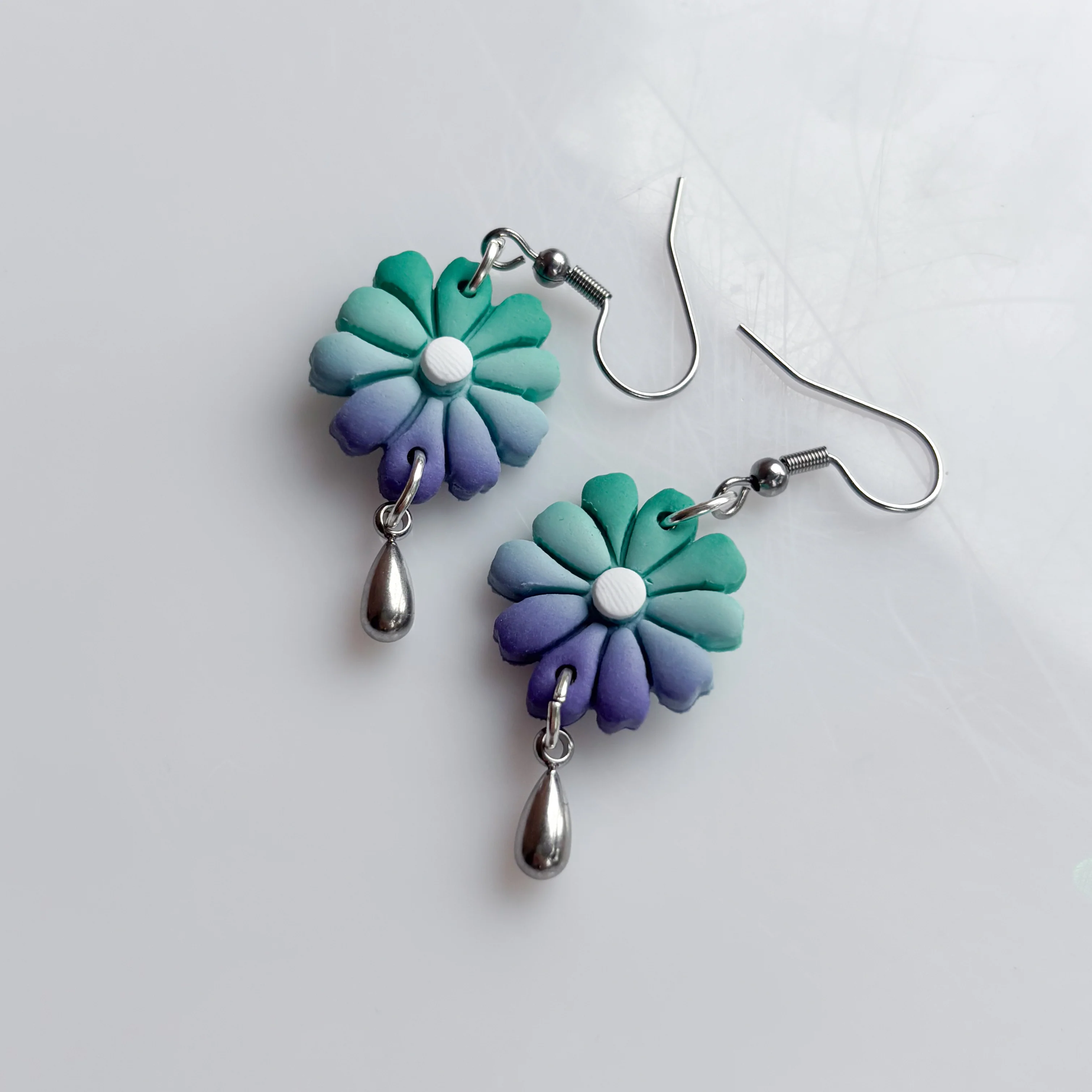 FLOWER EARRINGS (GAY/MLM FLAG) - Image 3