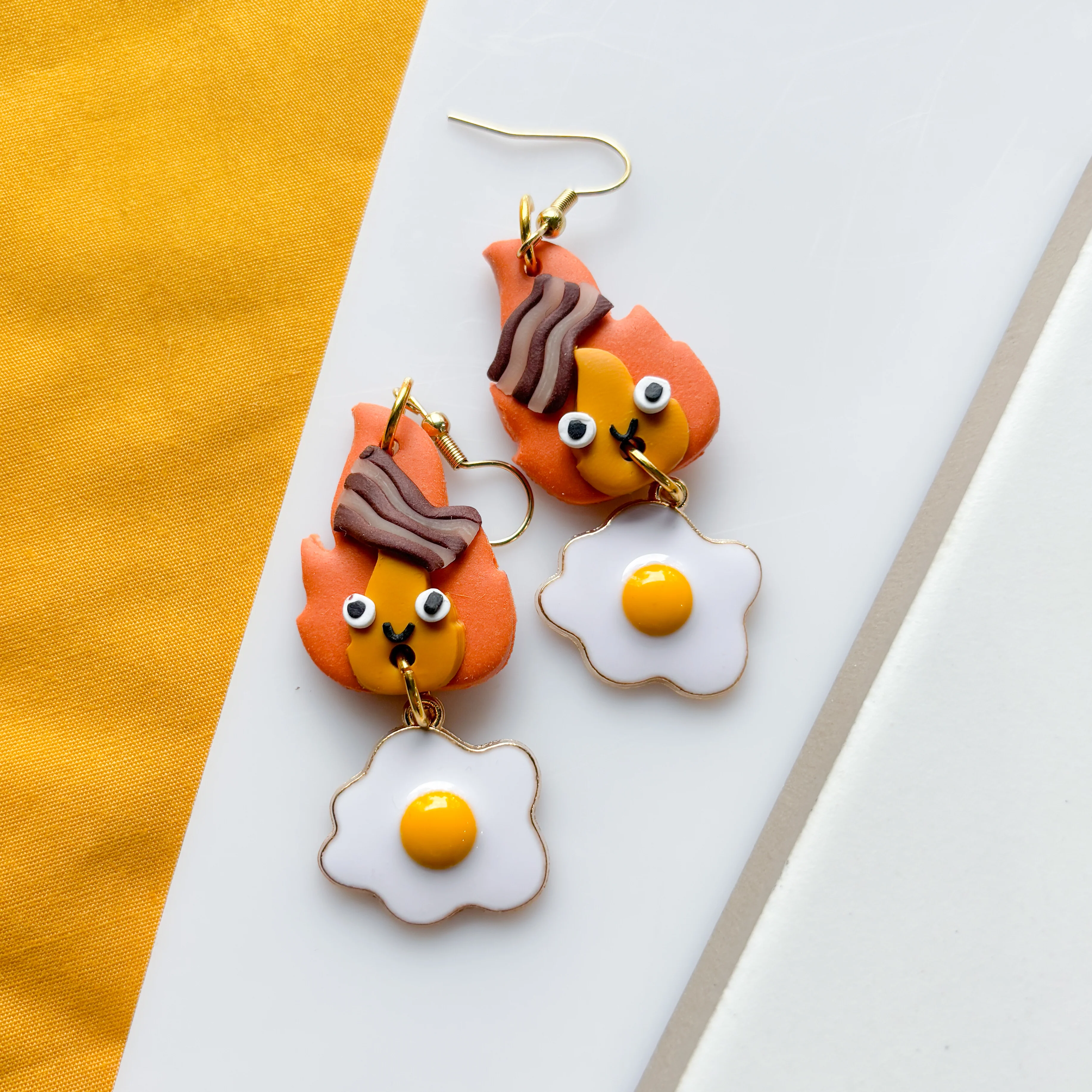 FLAME SPIRIT & EGG EARRINGS - Image 1