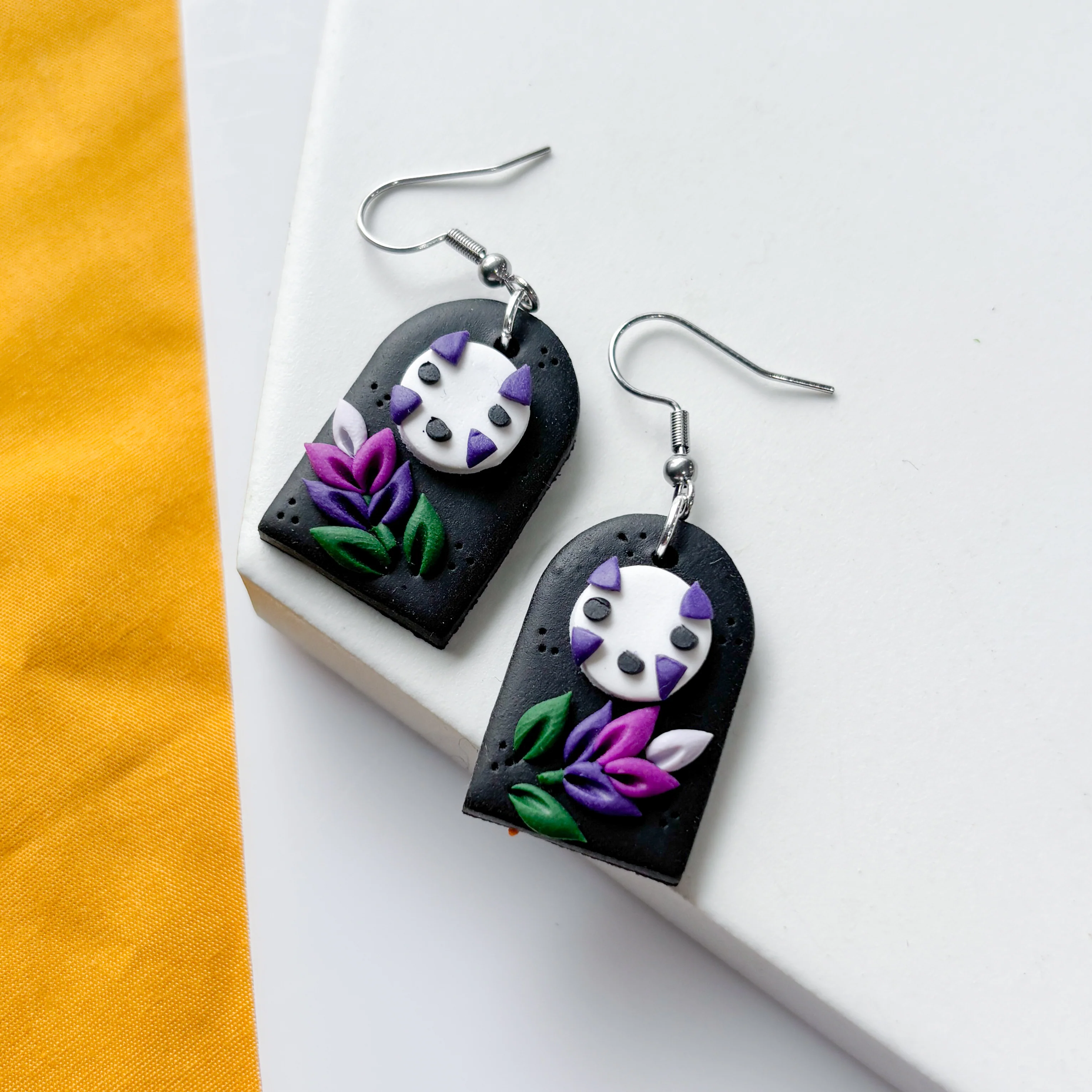 NO FACE & LAVENDER EARRINGS - Image 3