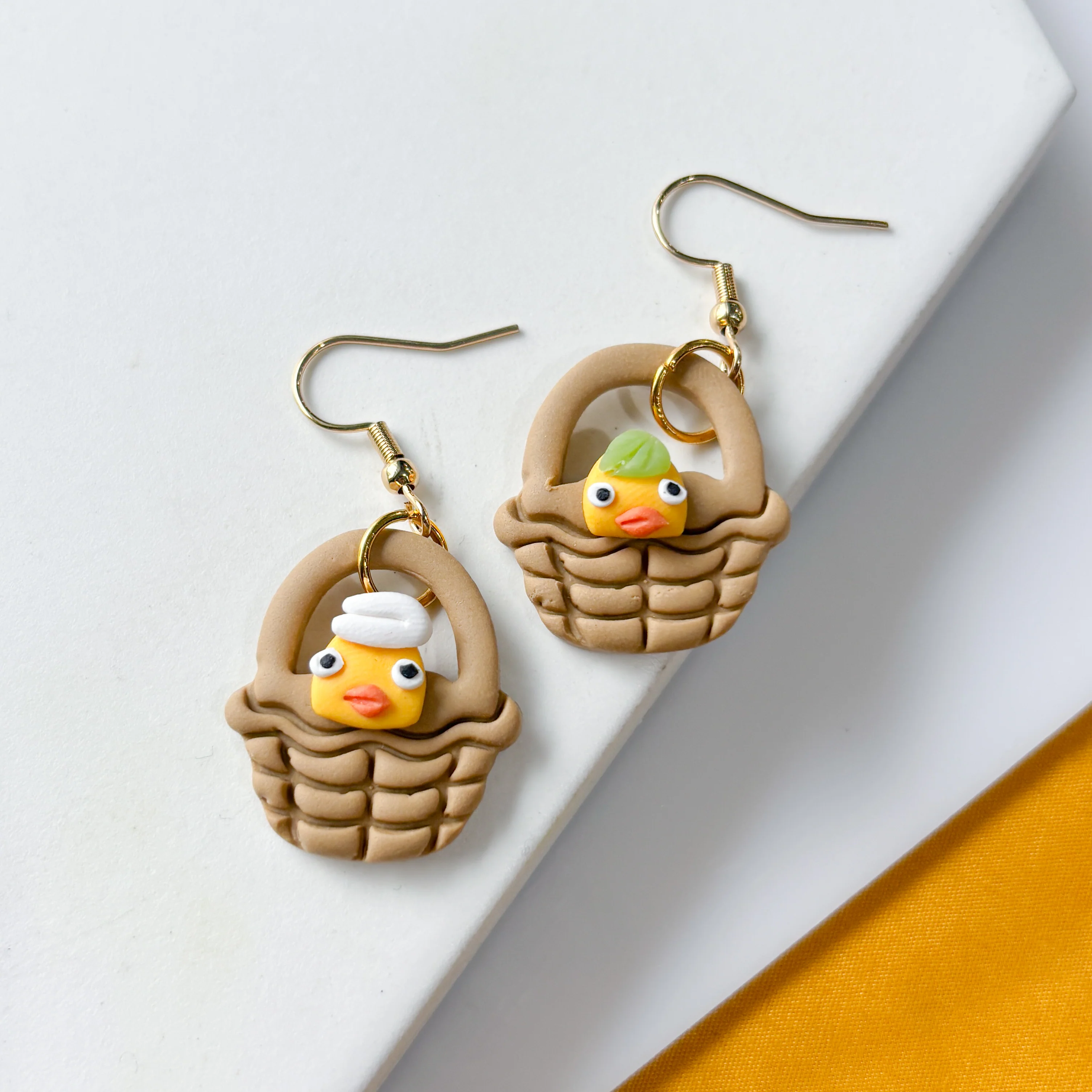 BATHHOUSE DUCK BASKET EARRINGS - Image 2