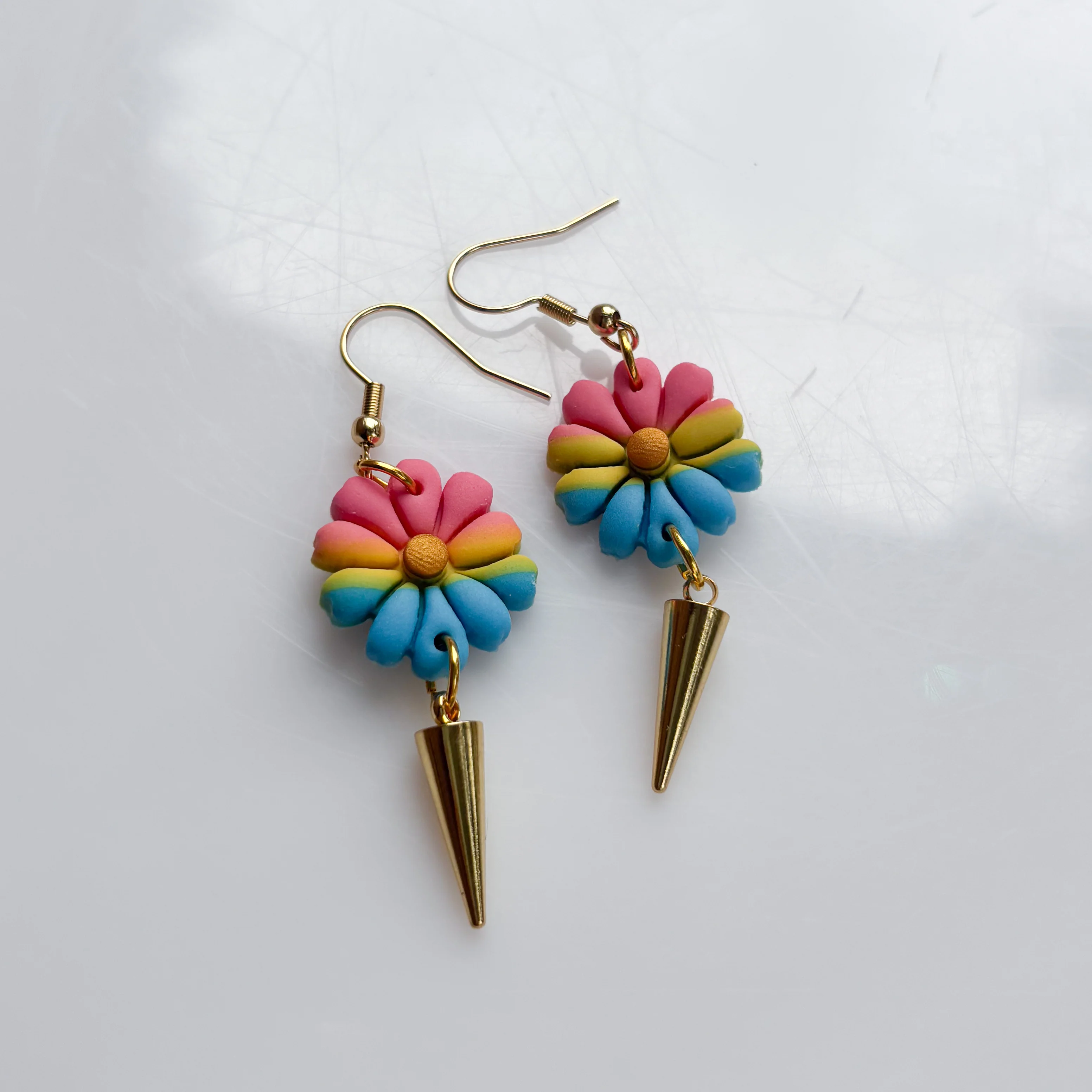 FLOWER EARRINGS (PAN FLAG) - Image 2