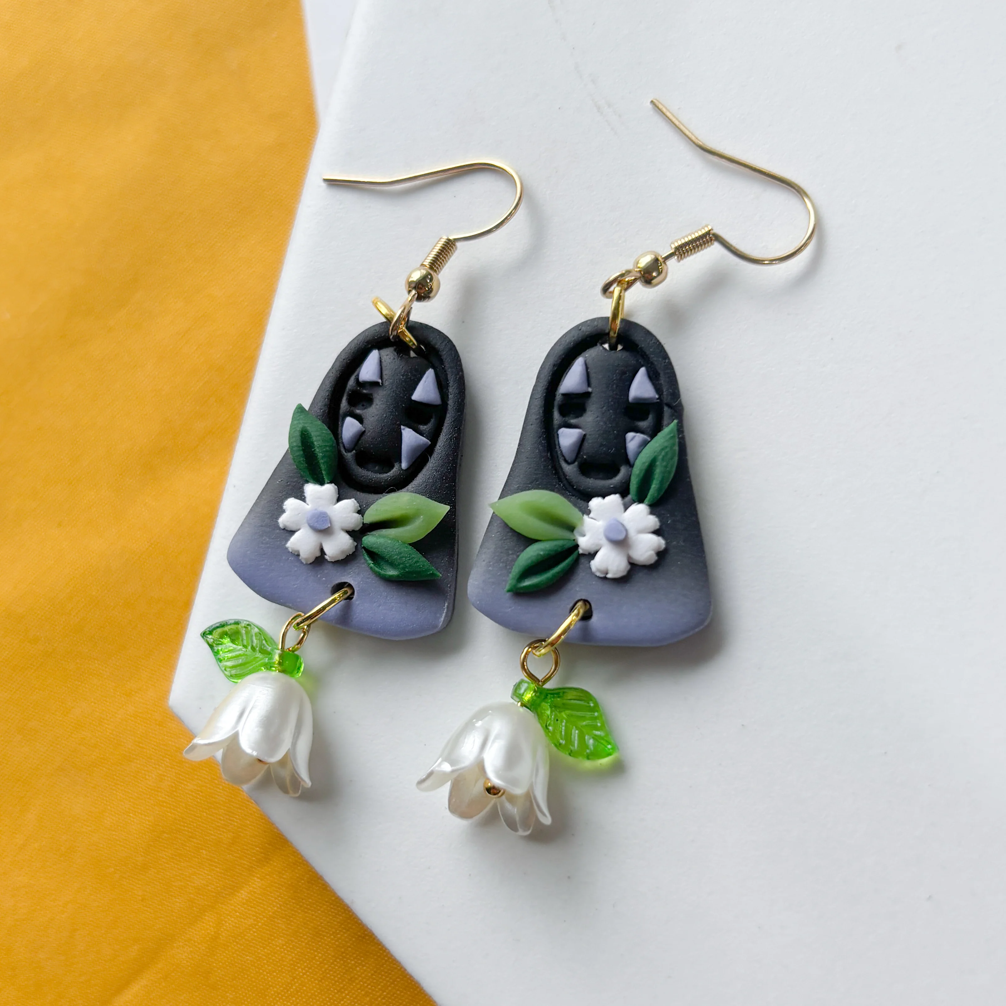 NO FACE PURPLE OMBRE EARRINGS - Image 3