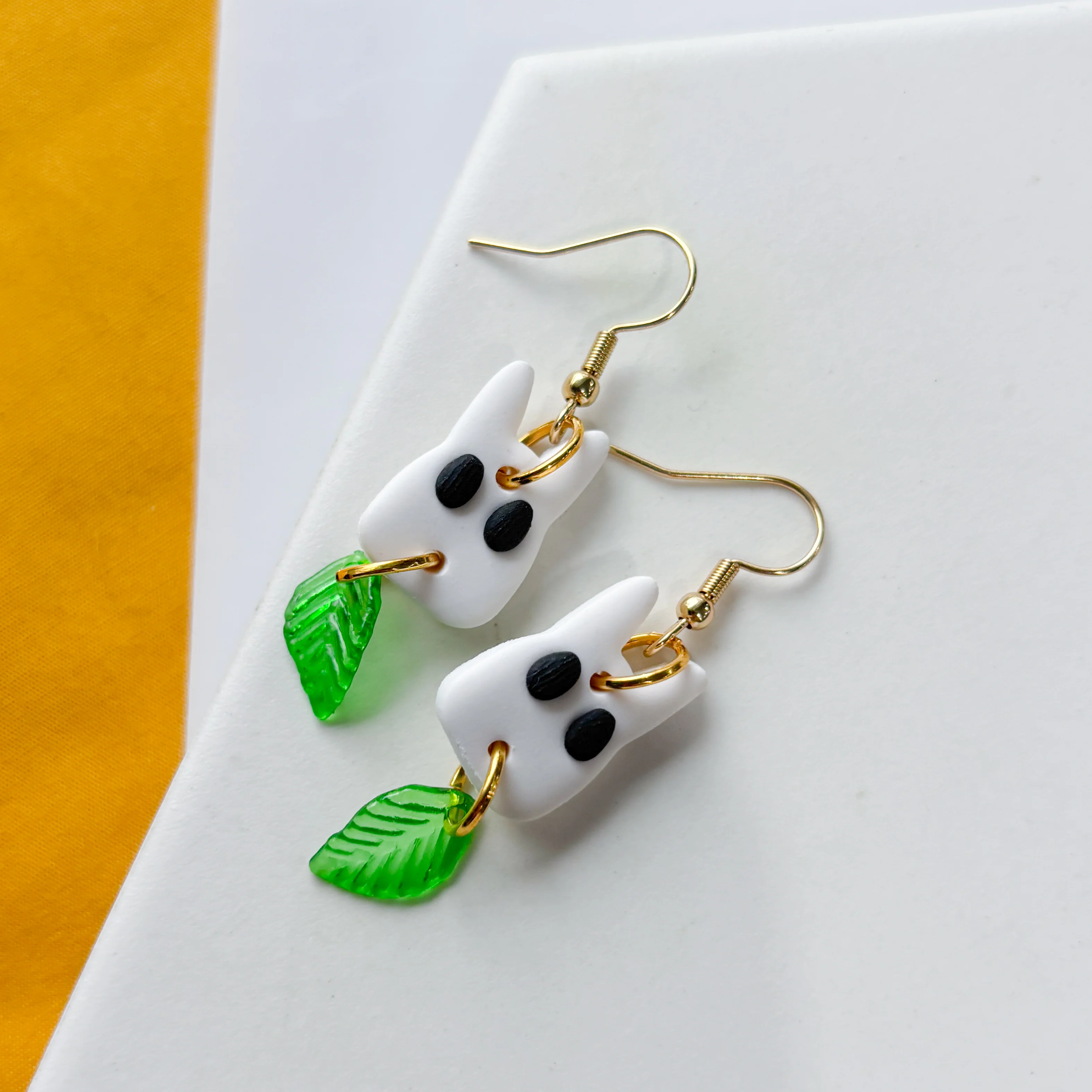 WHITE TOTORO EARRINGS - Image 2