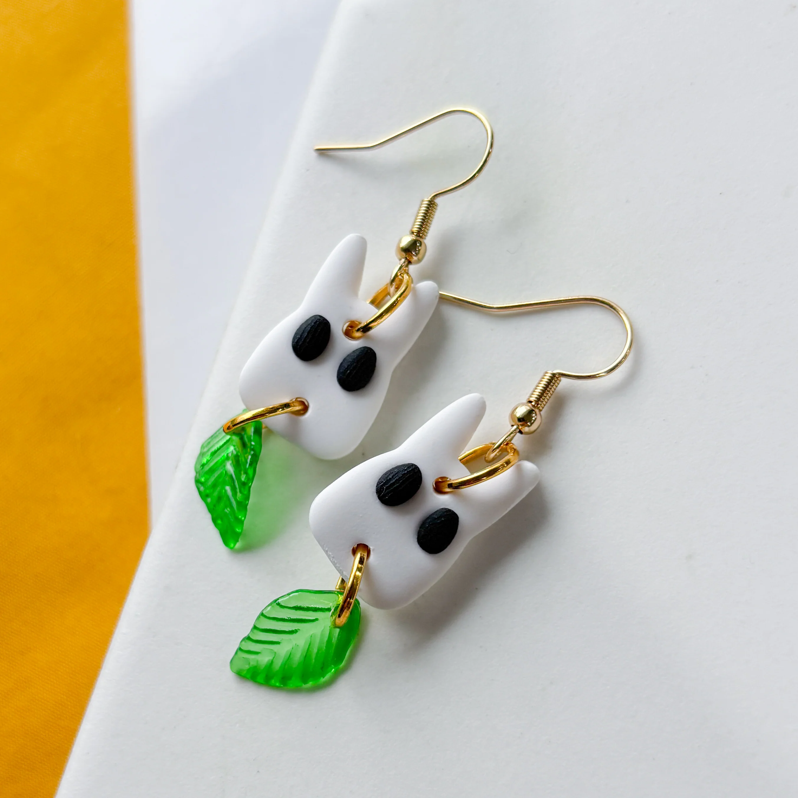WHITE TOTORO EARRINGS - Image 3