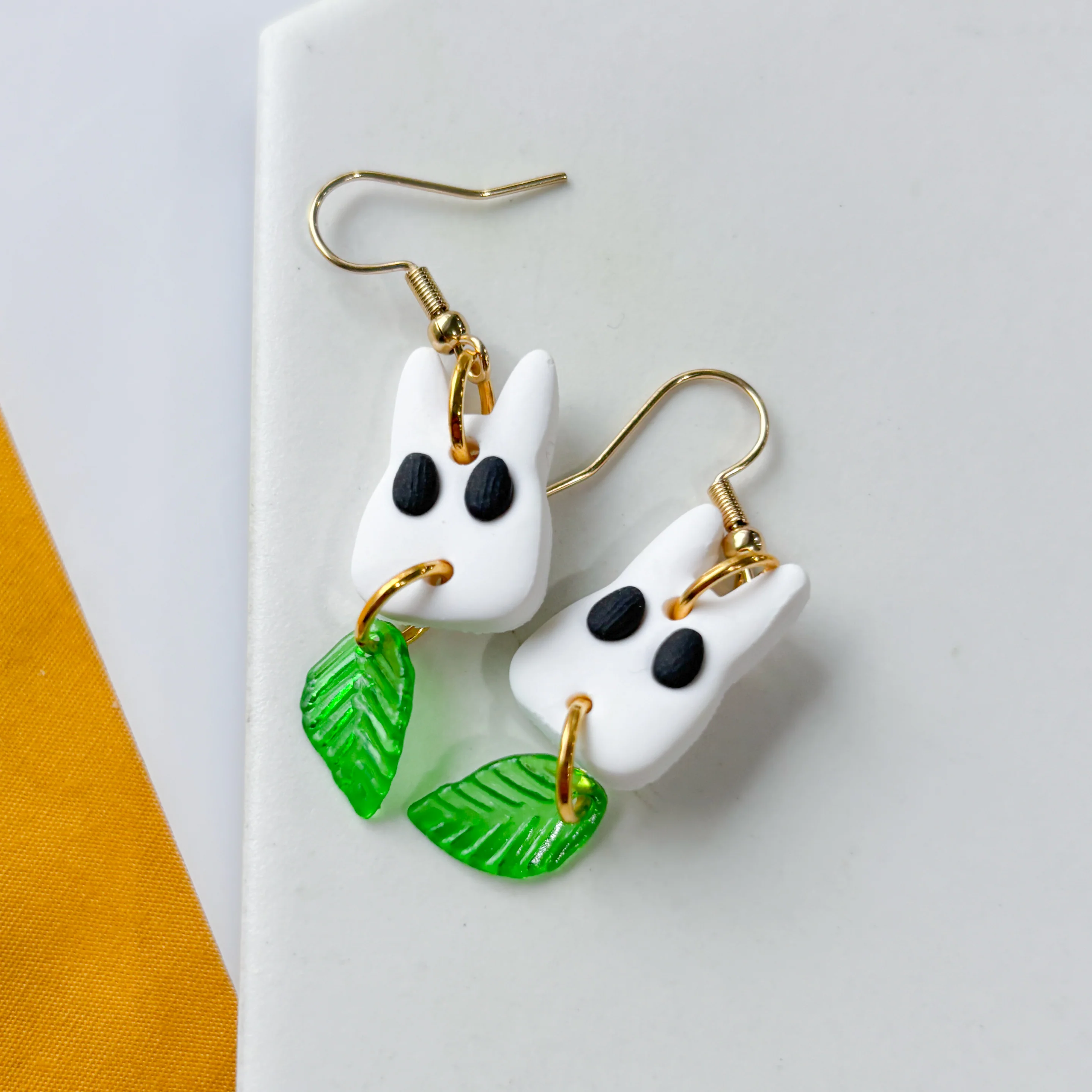 WHITE TOTORO EARRINGS - Image 1