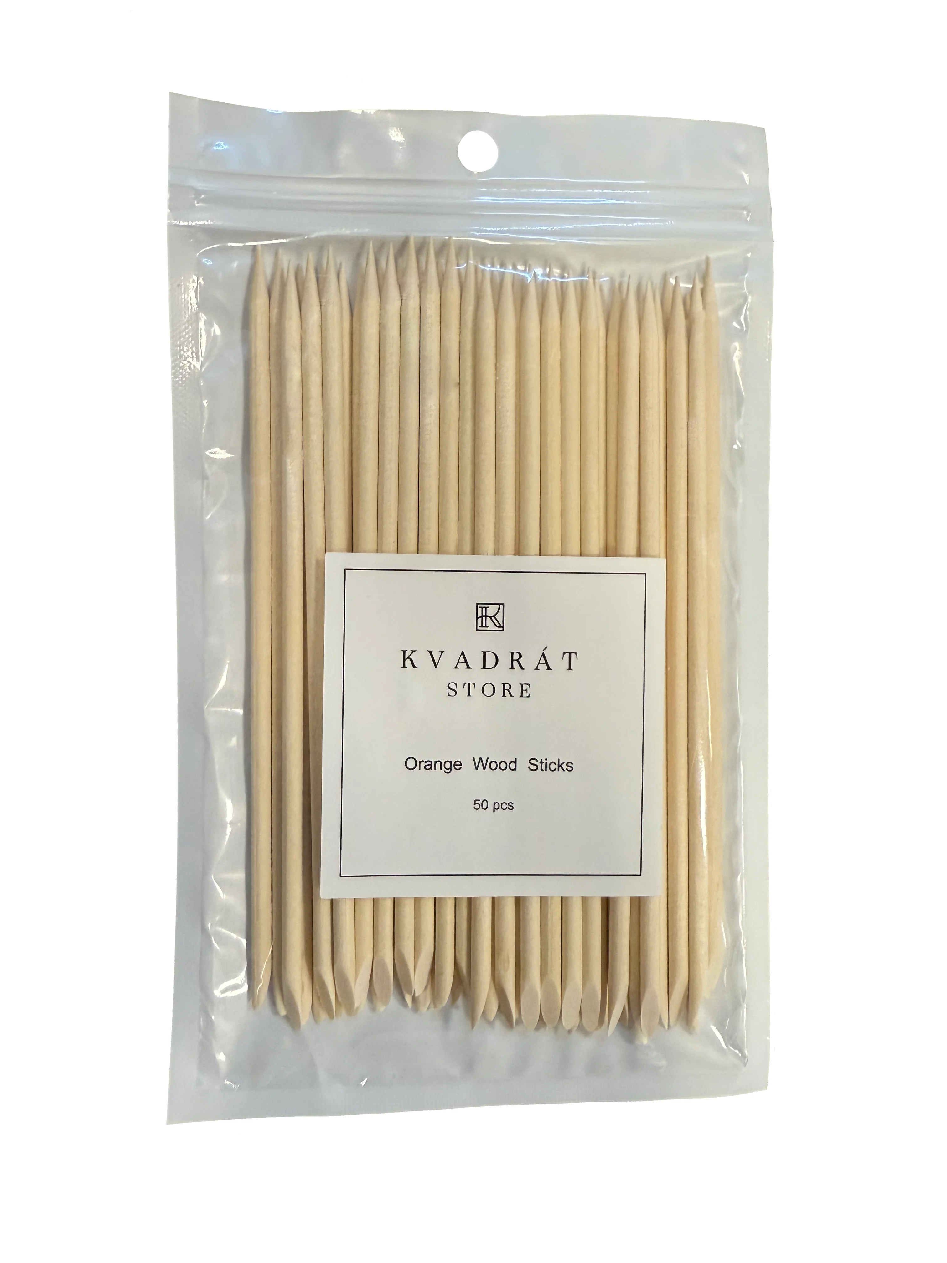 Orange Wooden Sticks, 50pcs - Kvadro - Image 2