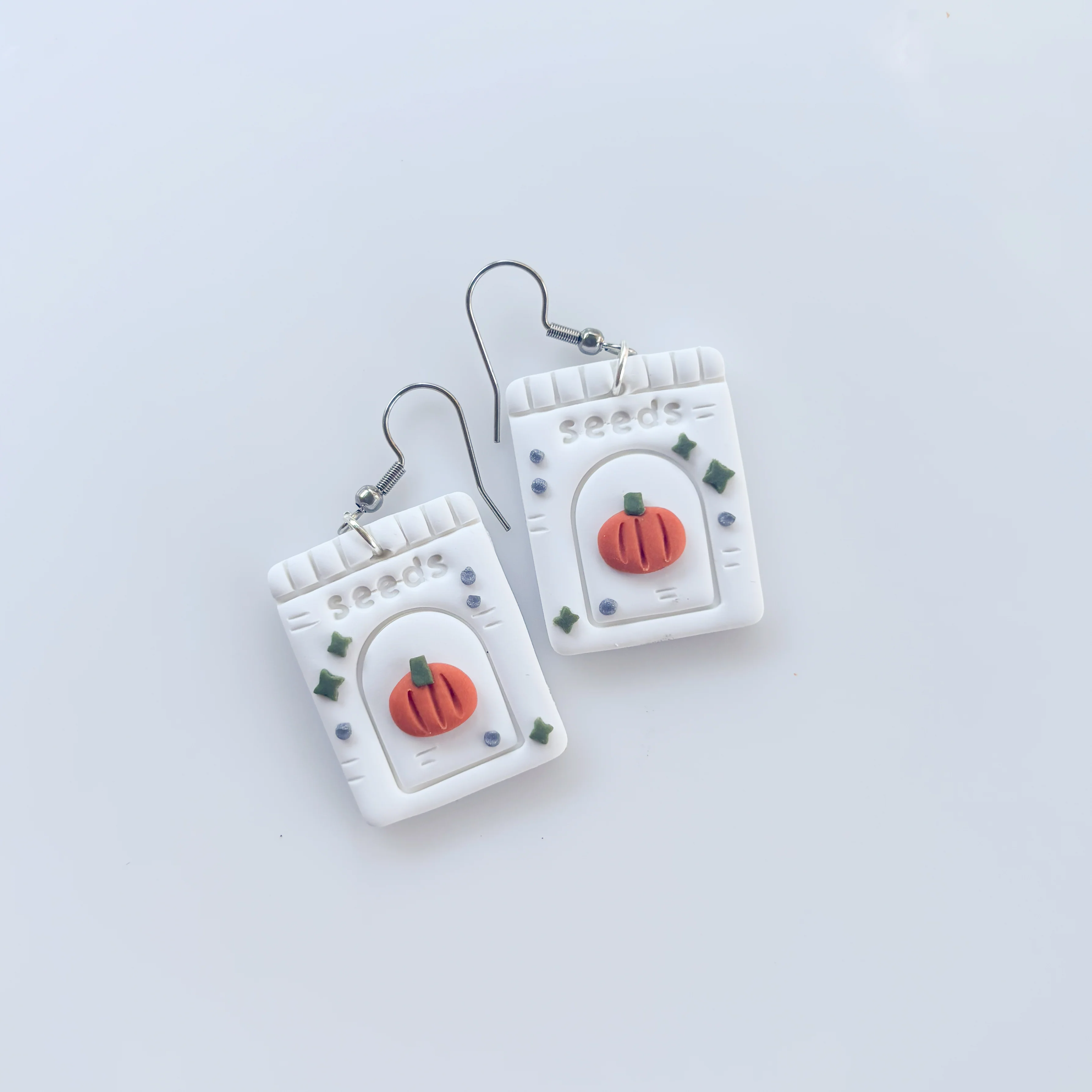 PUMPKIN SEED PACKET EARRINGS - Image 2