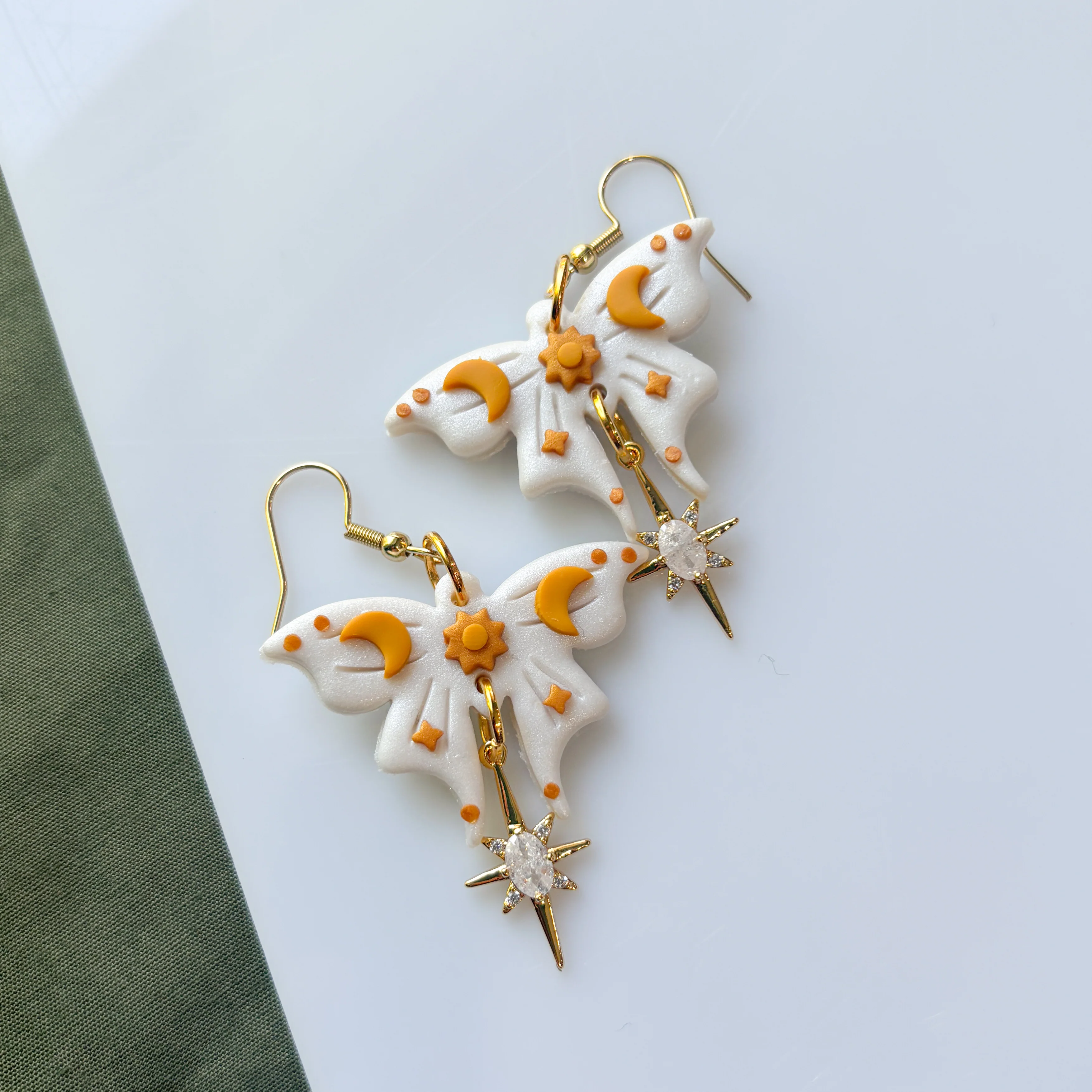 SUN MOTH EARRINGS - Image 2
