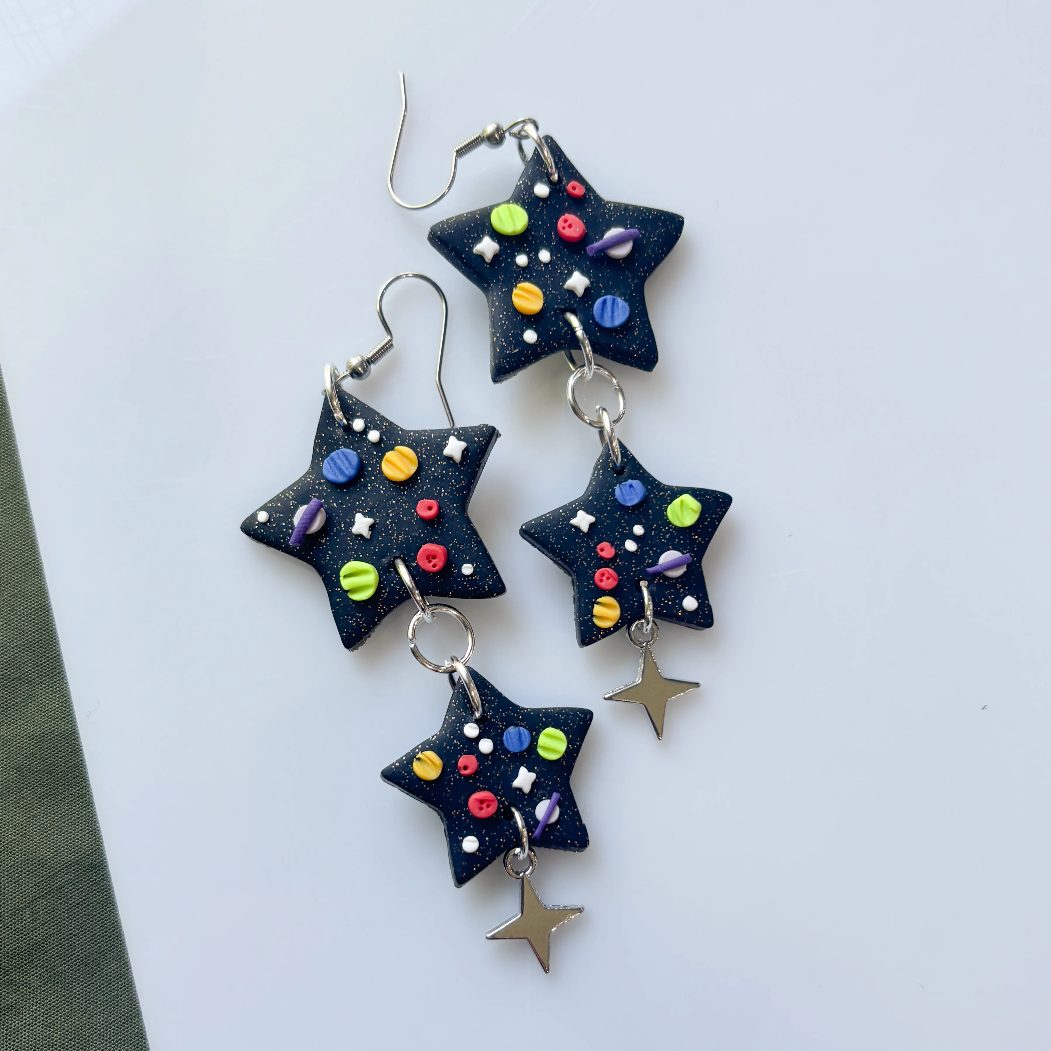 SPACE STAR DUO EARRINGS - Image 1