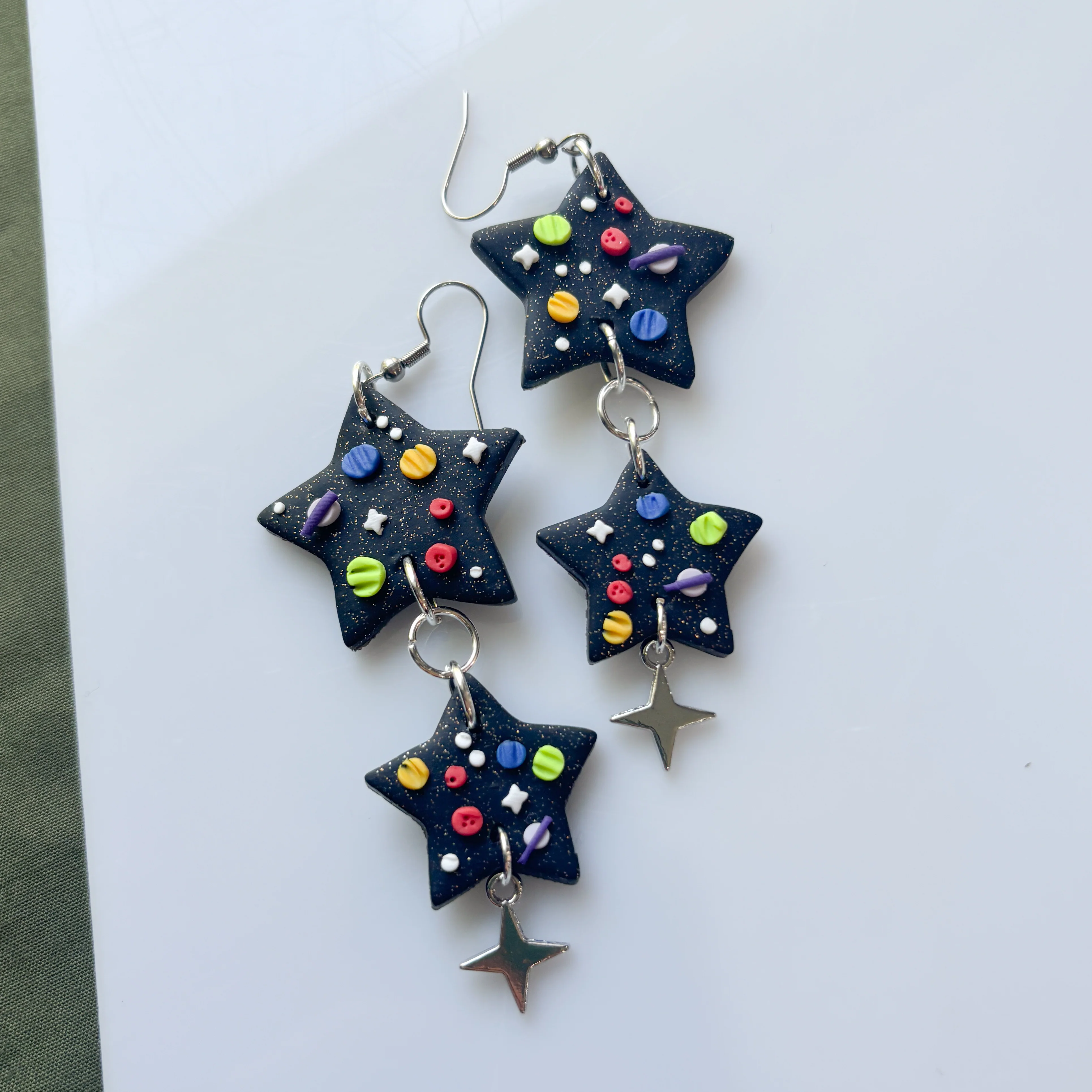 SPACE STAR DUO EARRINGS - Image 3
