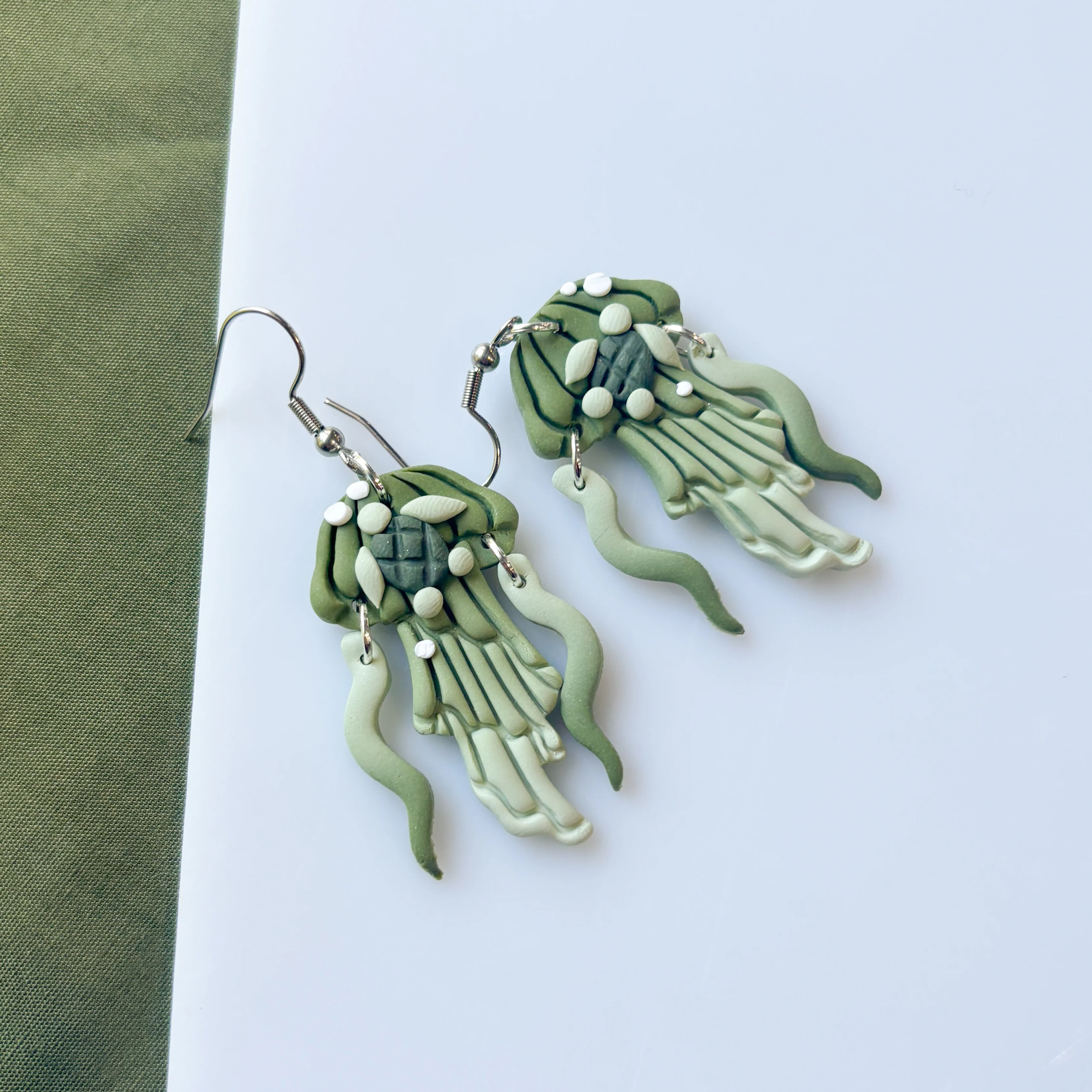 TURTLE JELLYFISH EARRINGS - Image 2