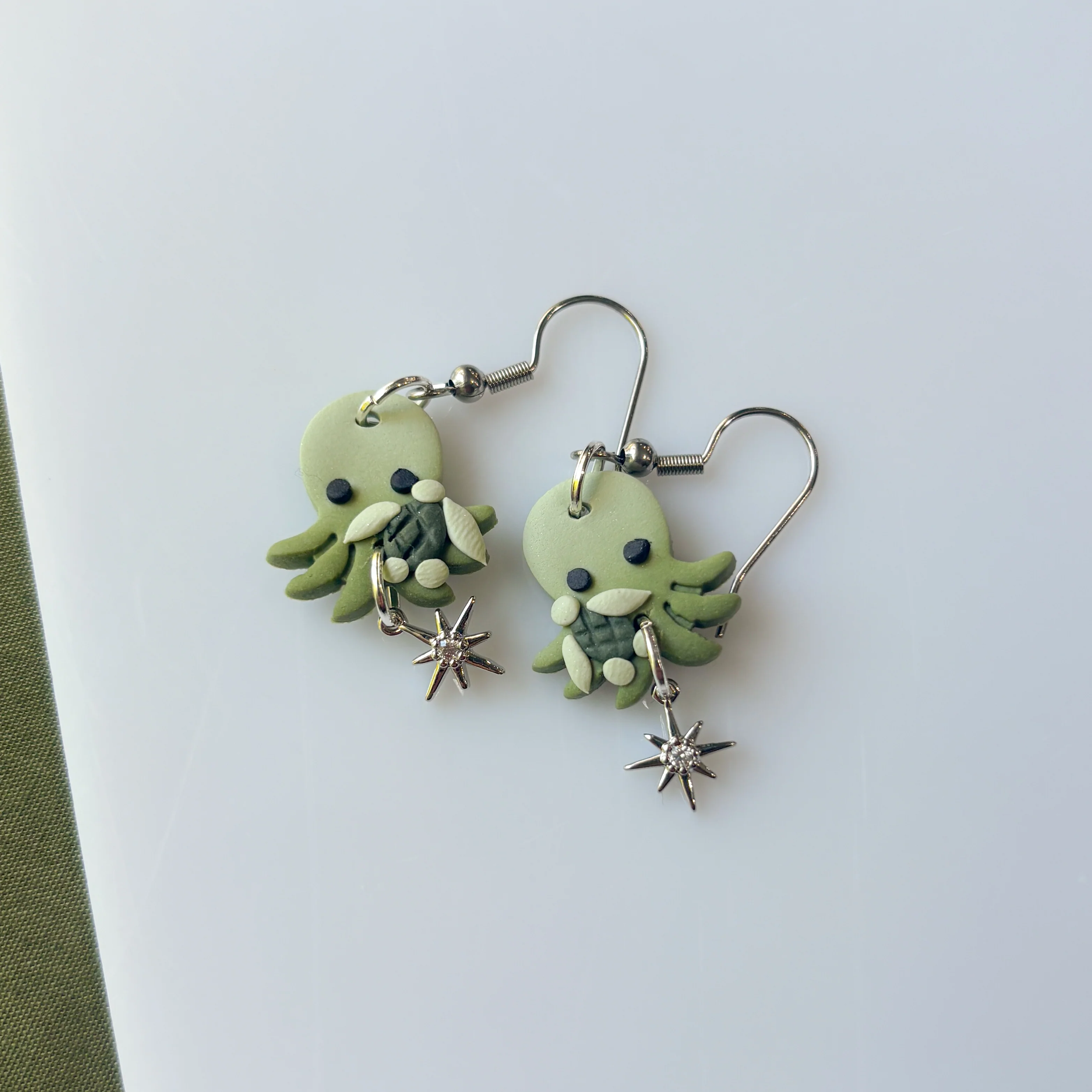 TURTLE OCTOPUS EARRINGS - Image 2