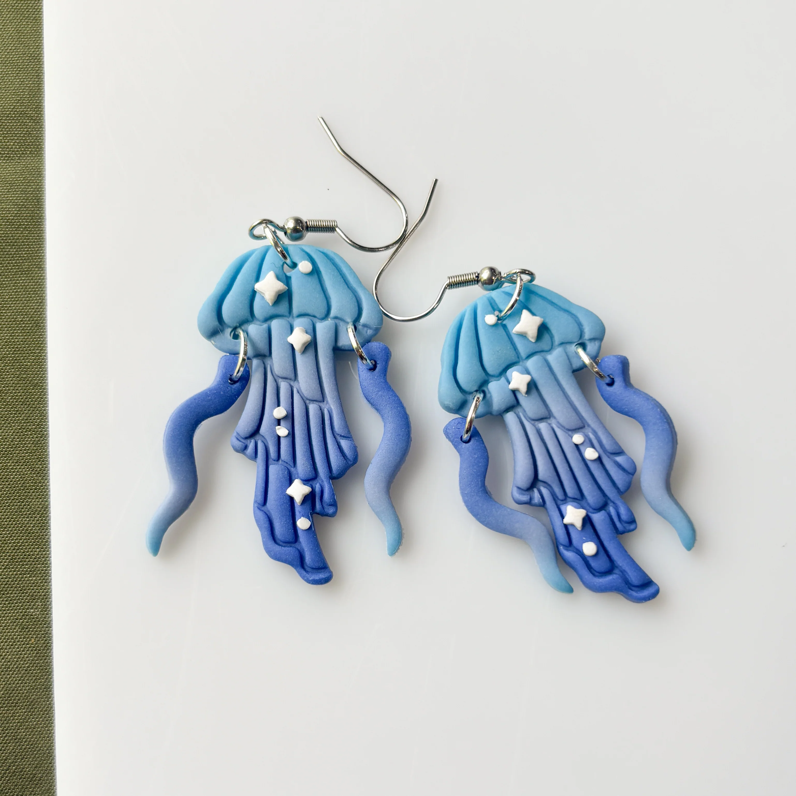 BLUE JELLYFISH EARRINGS - Image 2