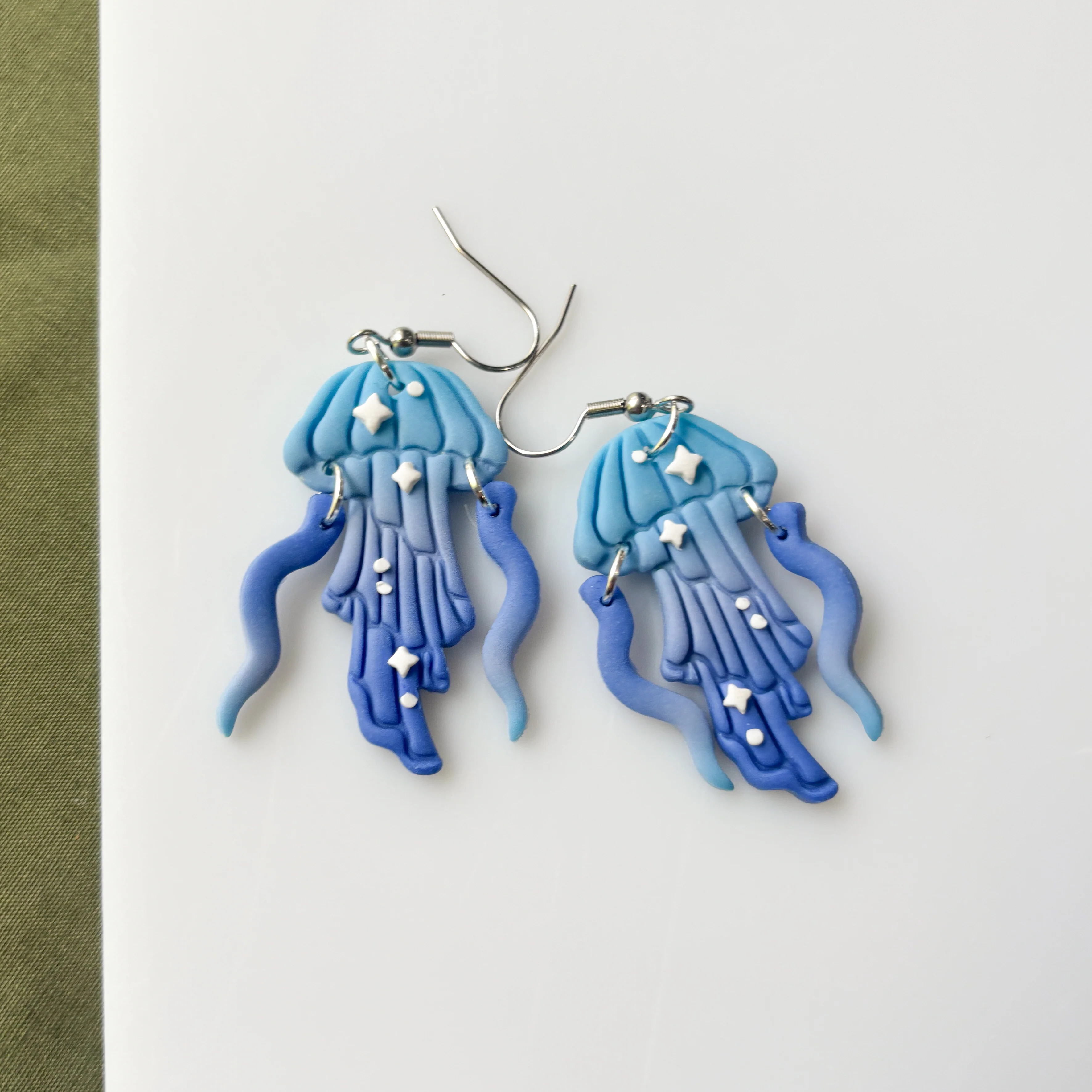 BLUE JELLYFISH EARRINGS - Image 3
