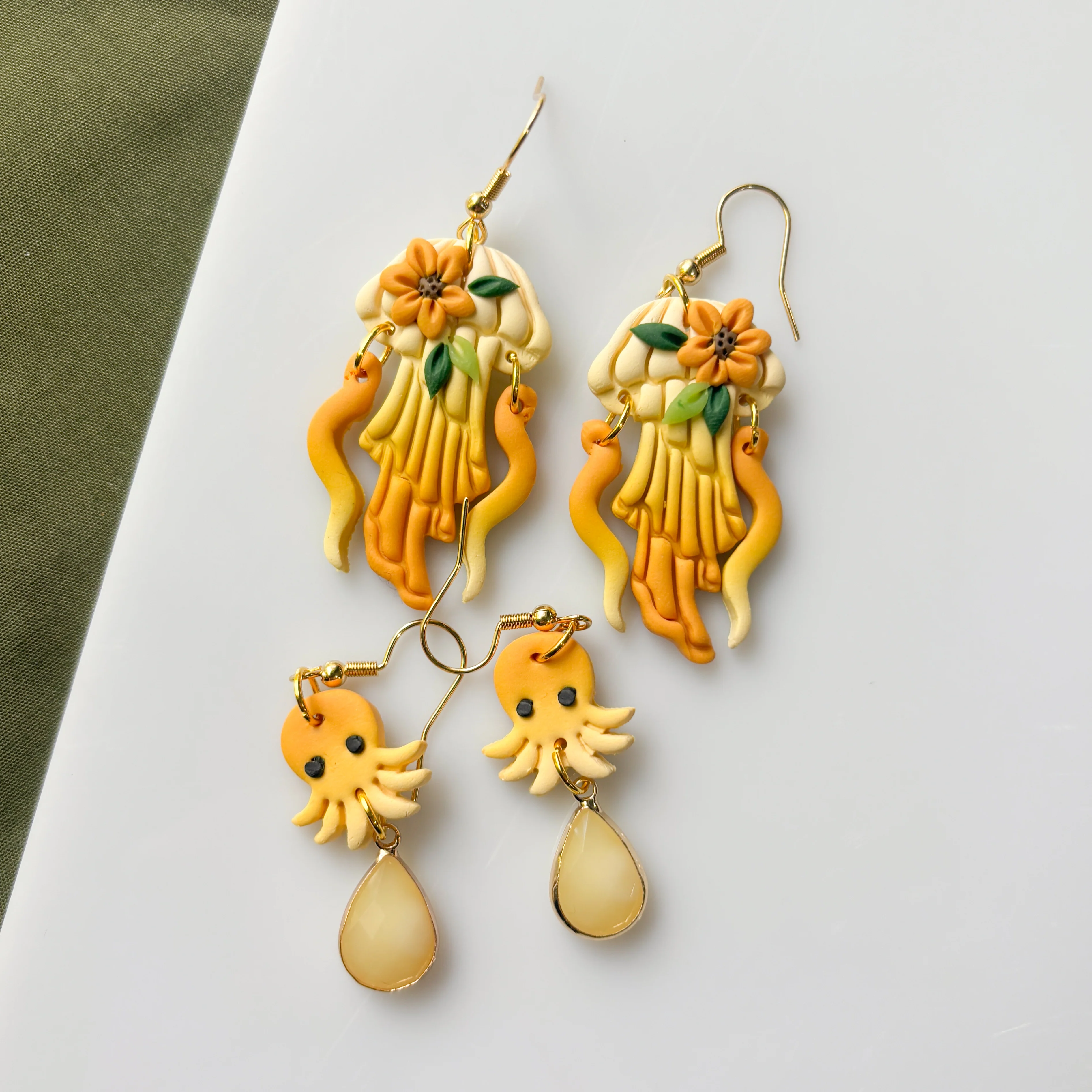 SUNSHINE OCTOPUS EARRINGS - Image 3