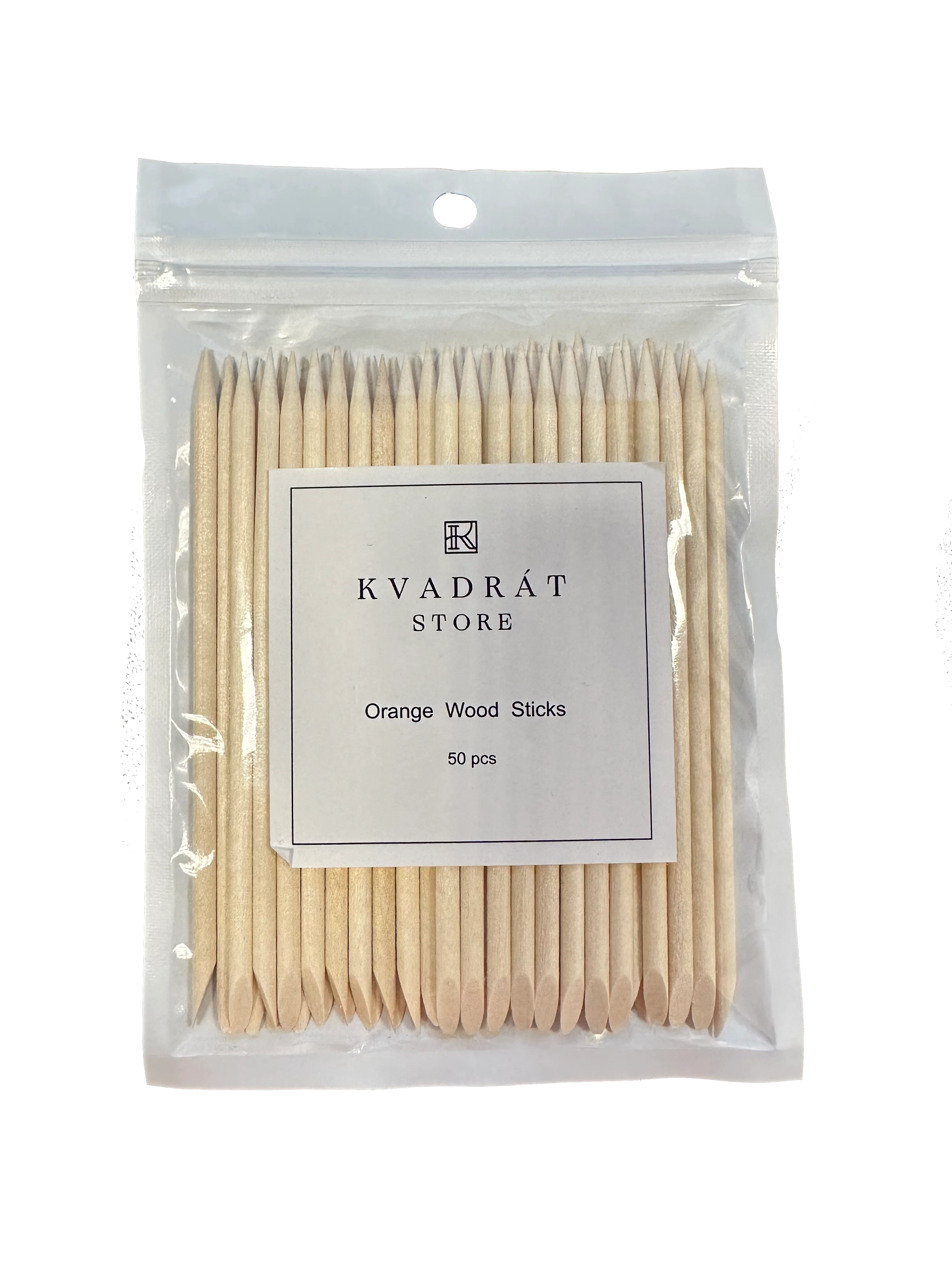 Orange Wooden Sticks, 50pcs – Kvadro