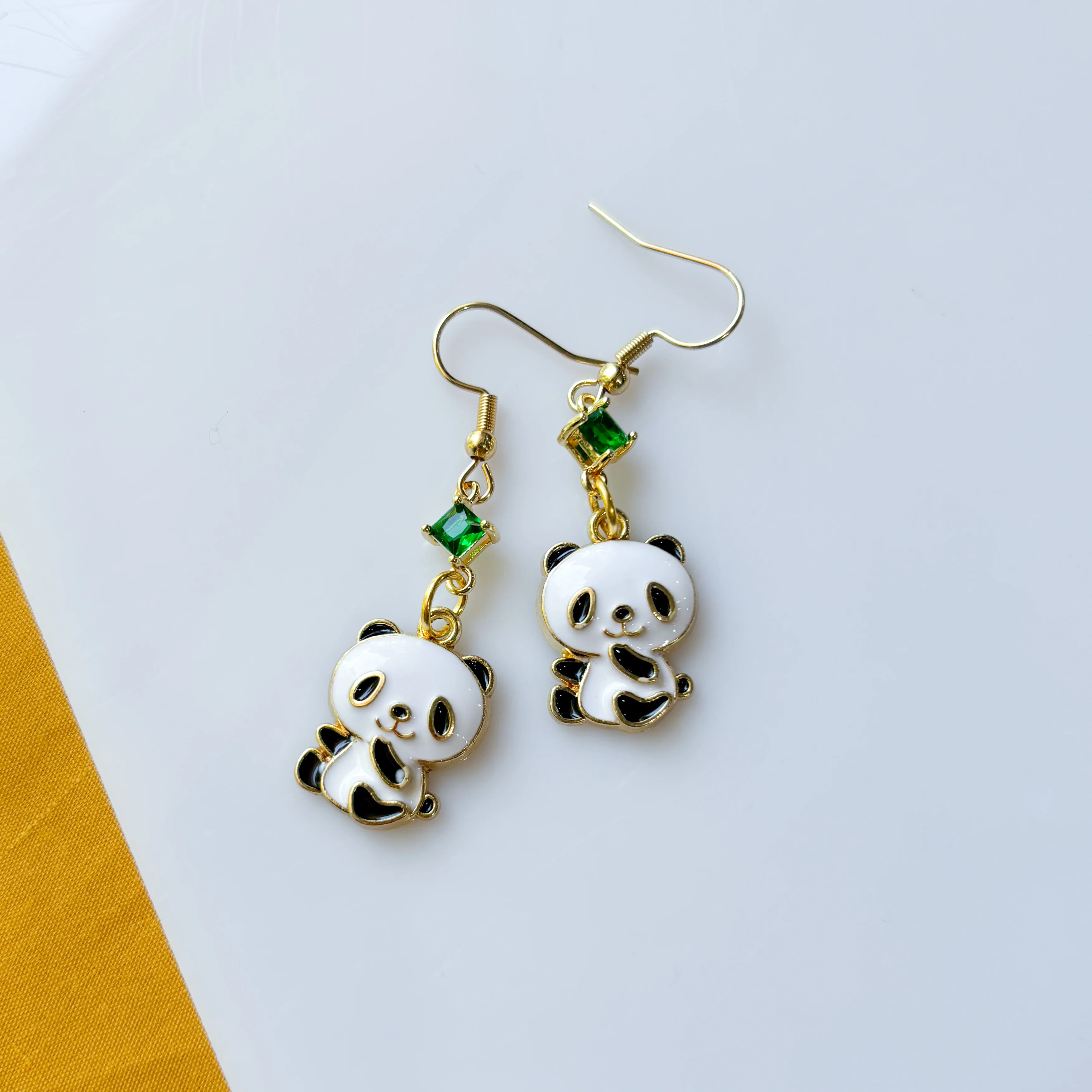 PANDA CHARM EARRINGS - Image 1
