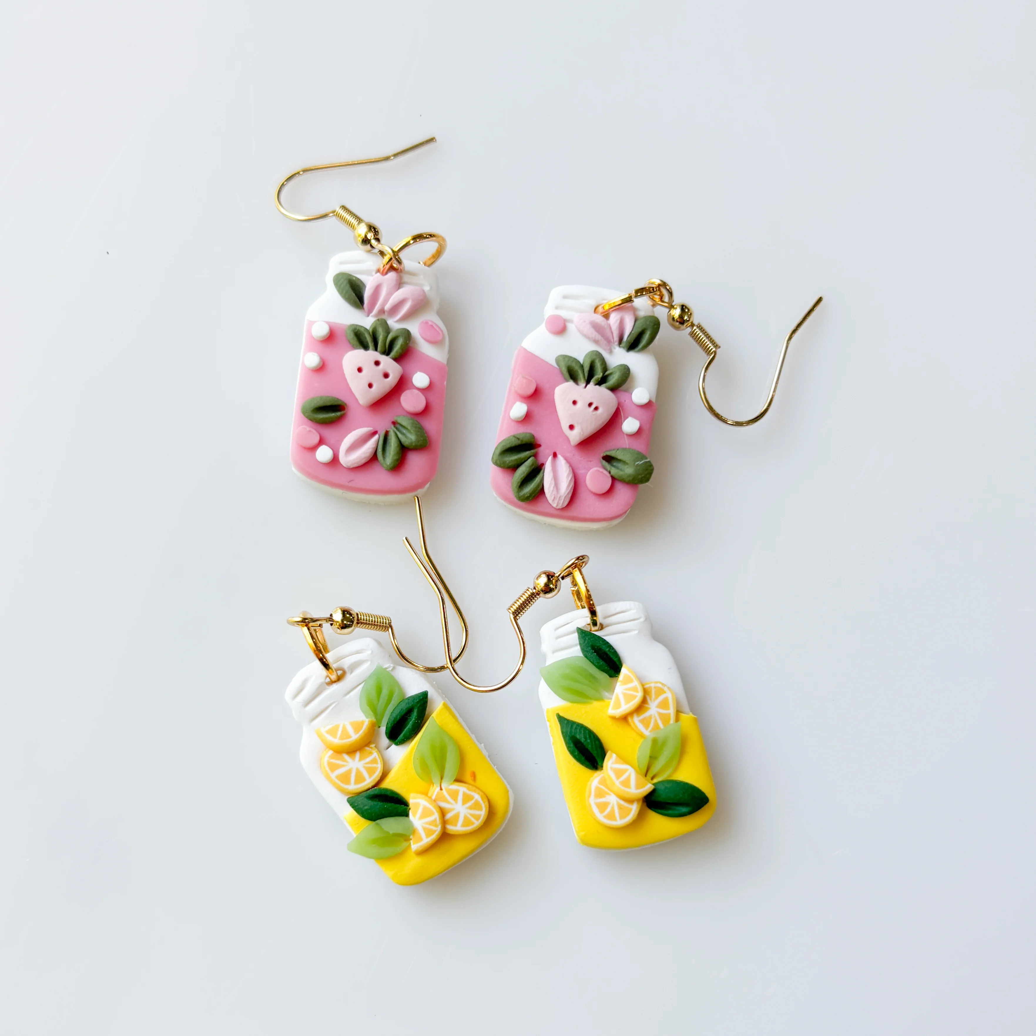 STRAWBERRY LEMONADE JAR EARRINGS - Image 3