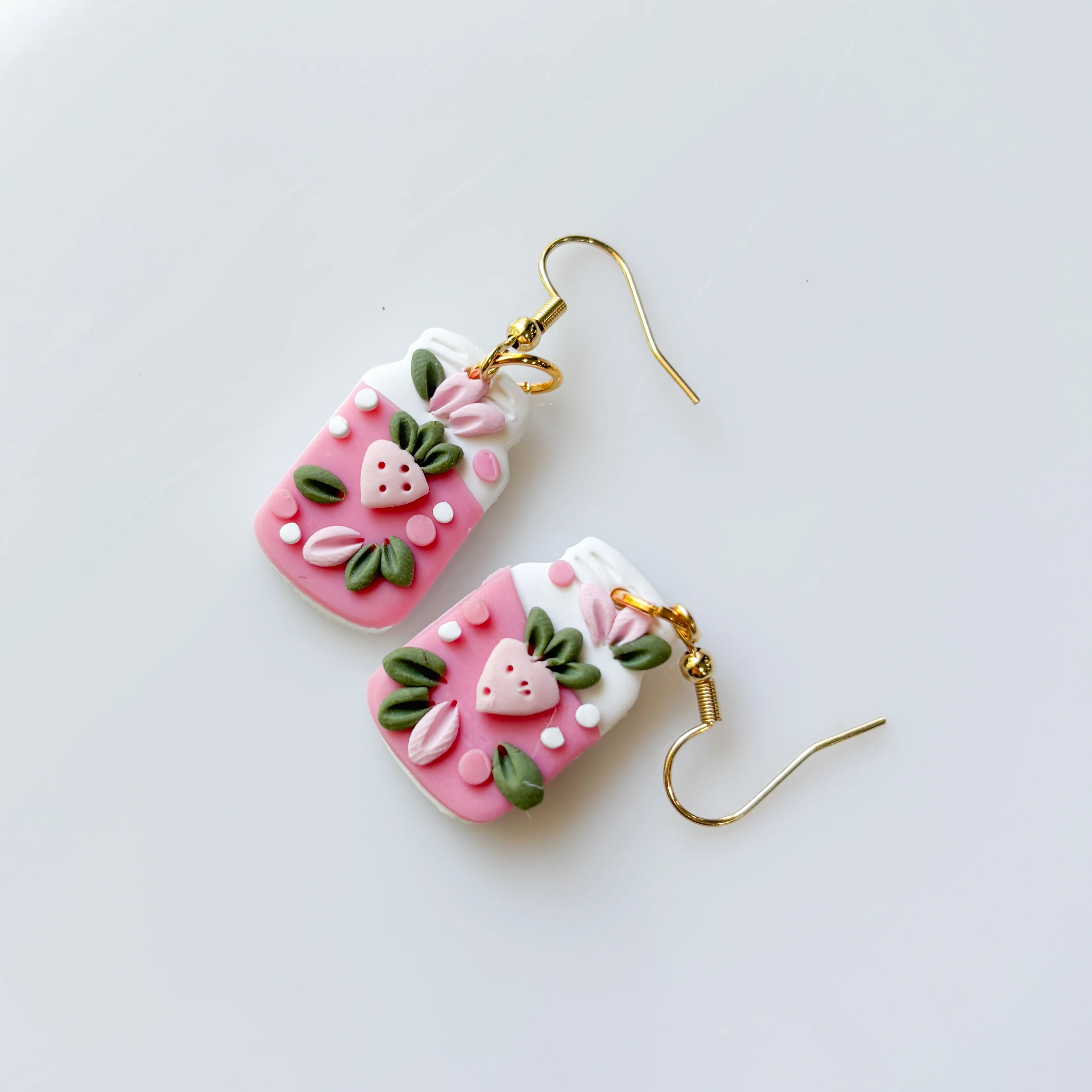 STRAWBERRY LEMONADE JAR EARRINGS - Image 2