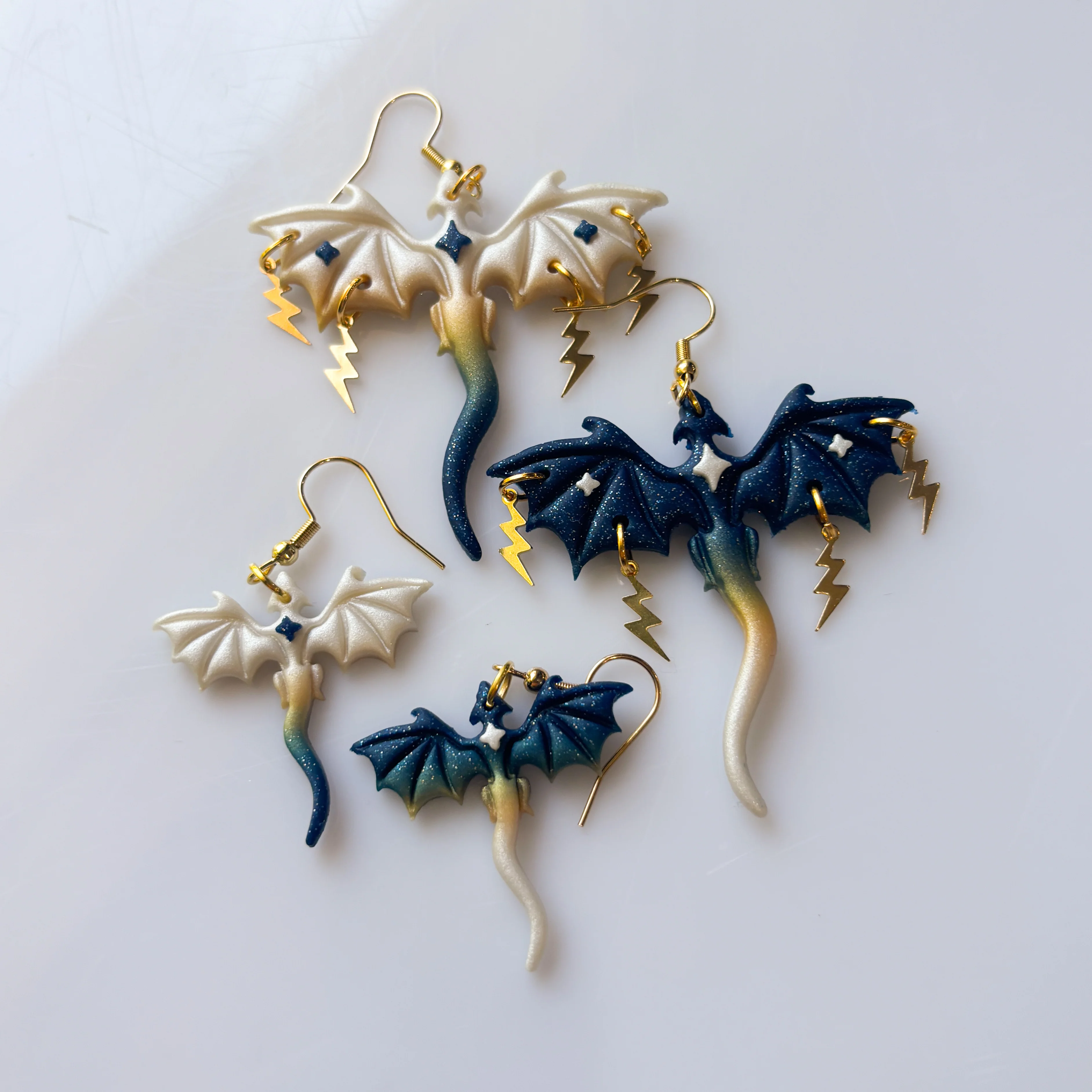 STARRY NIGHT DRAGON EARRINGS (MINI) - Image 3