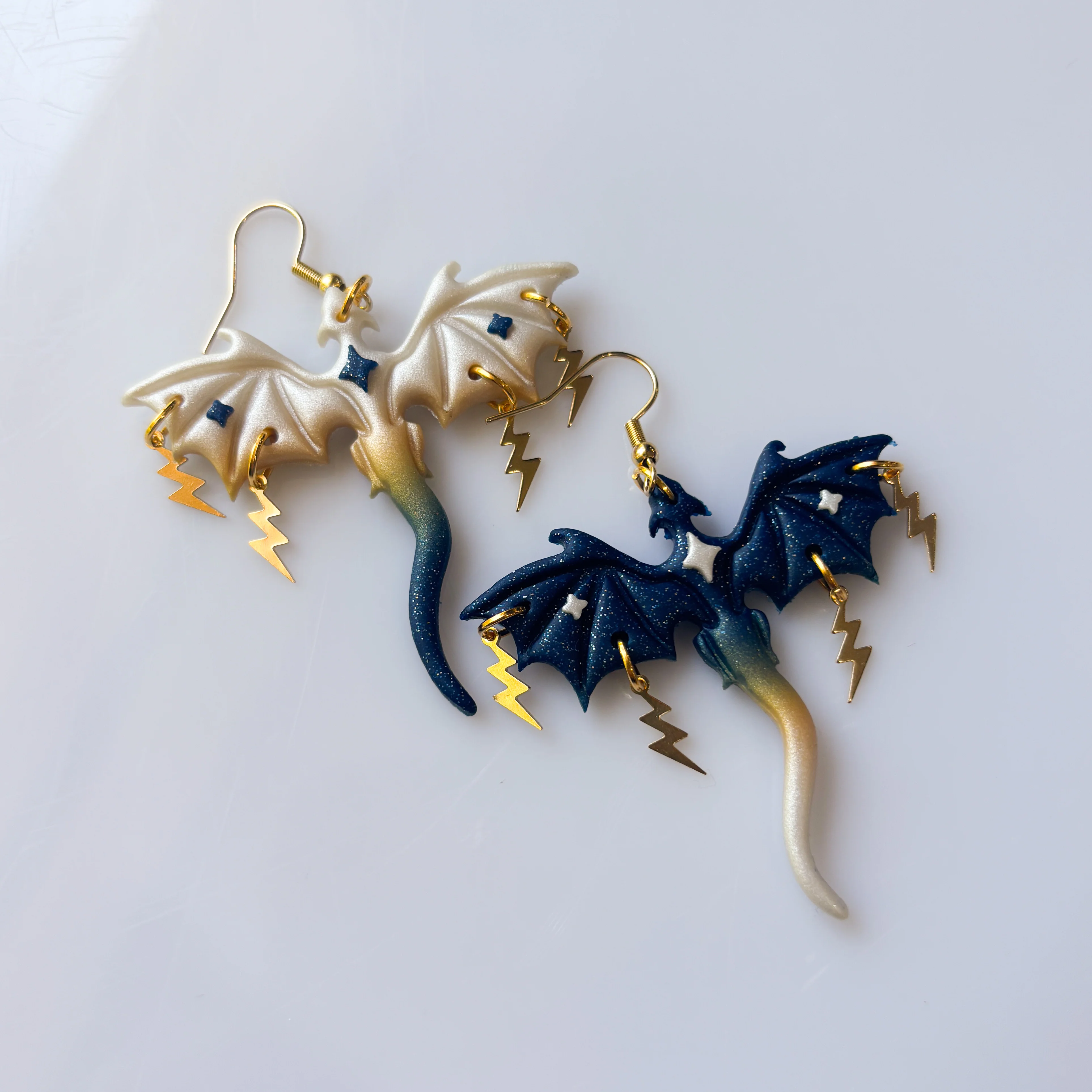 STARRY NIGHT DRAGON EARRINGS (LARGE) - Image 2